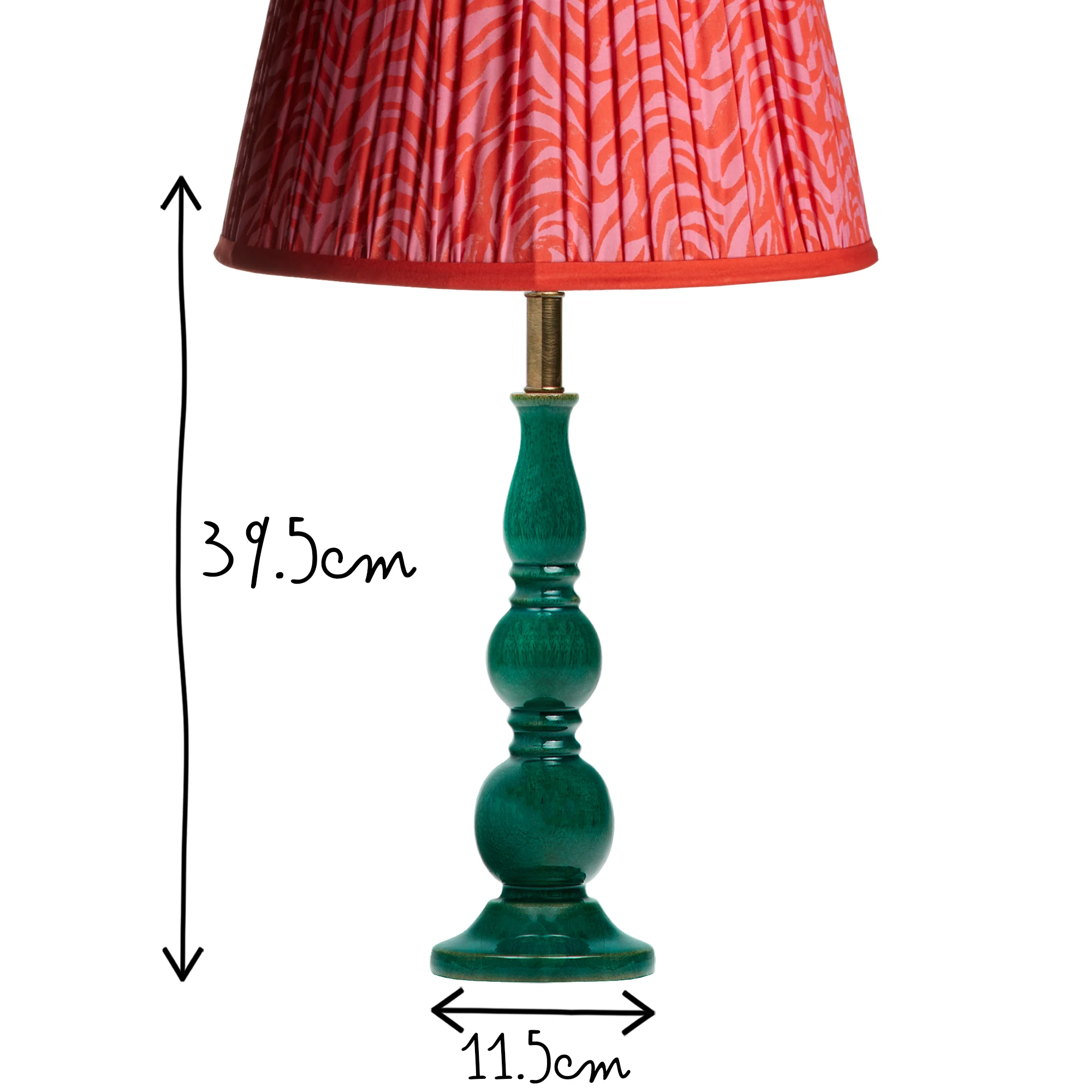 Kelpie table lamp in turquoise lacquered wood - Image 9