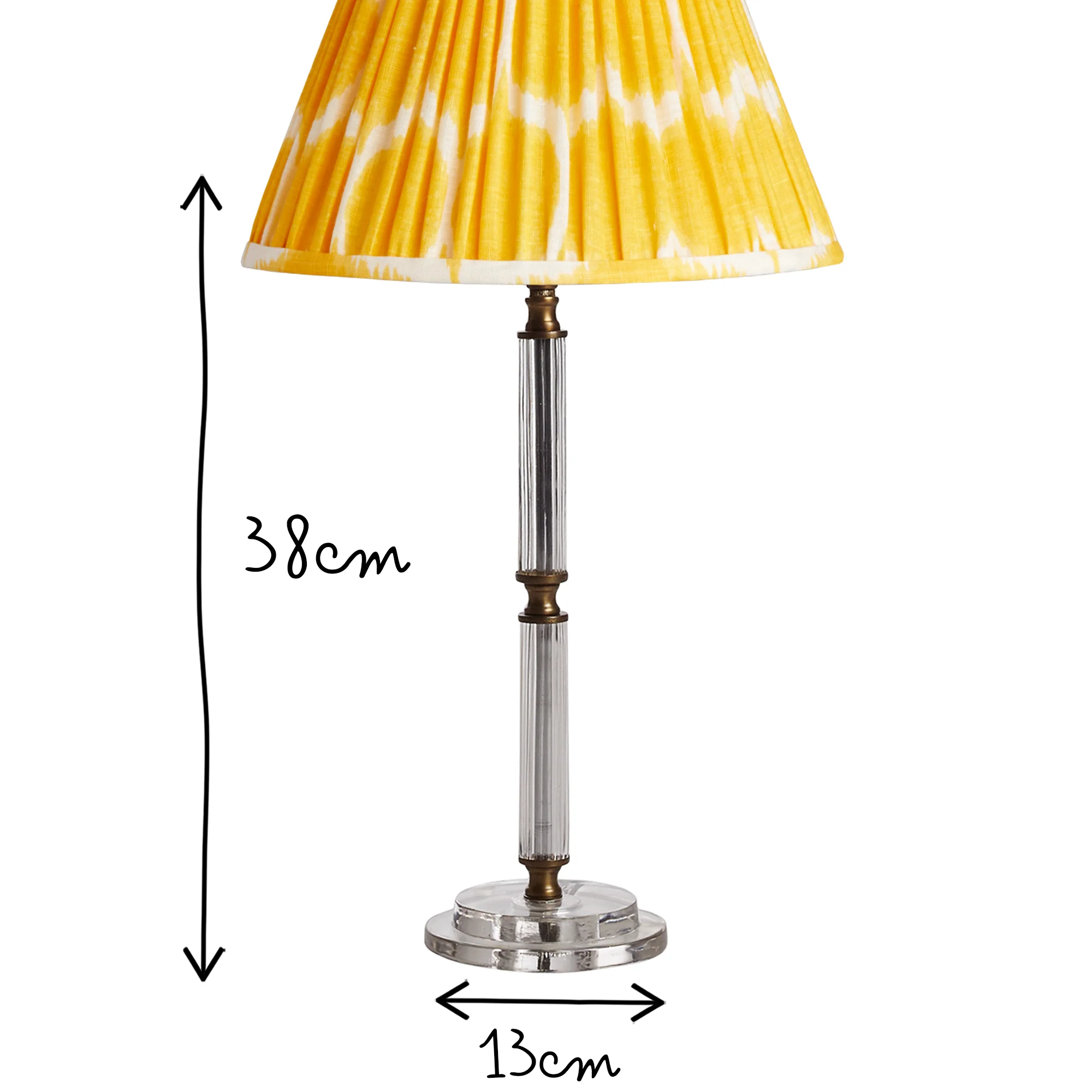 Keneggy table lamp with clear glass tube - Image 4