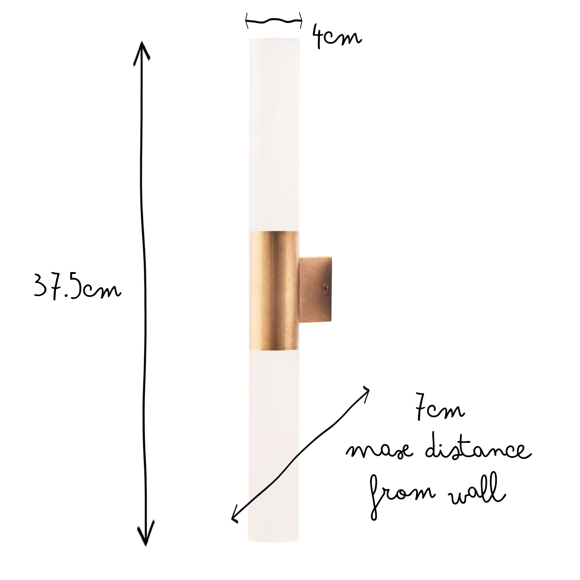 Kenobi IP65 wall light in brass - Image 12