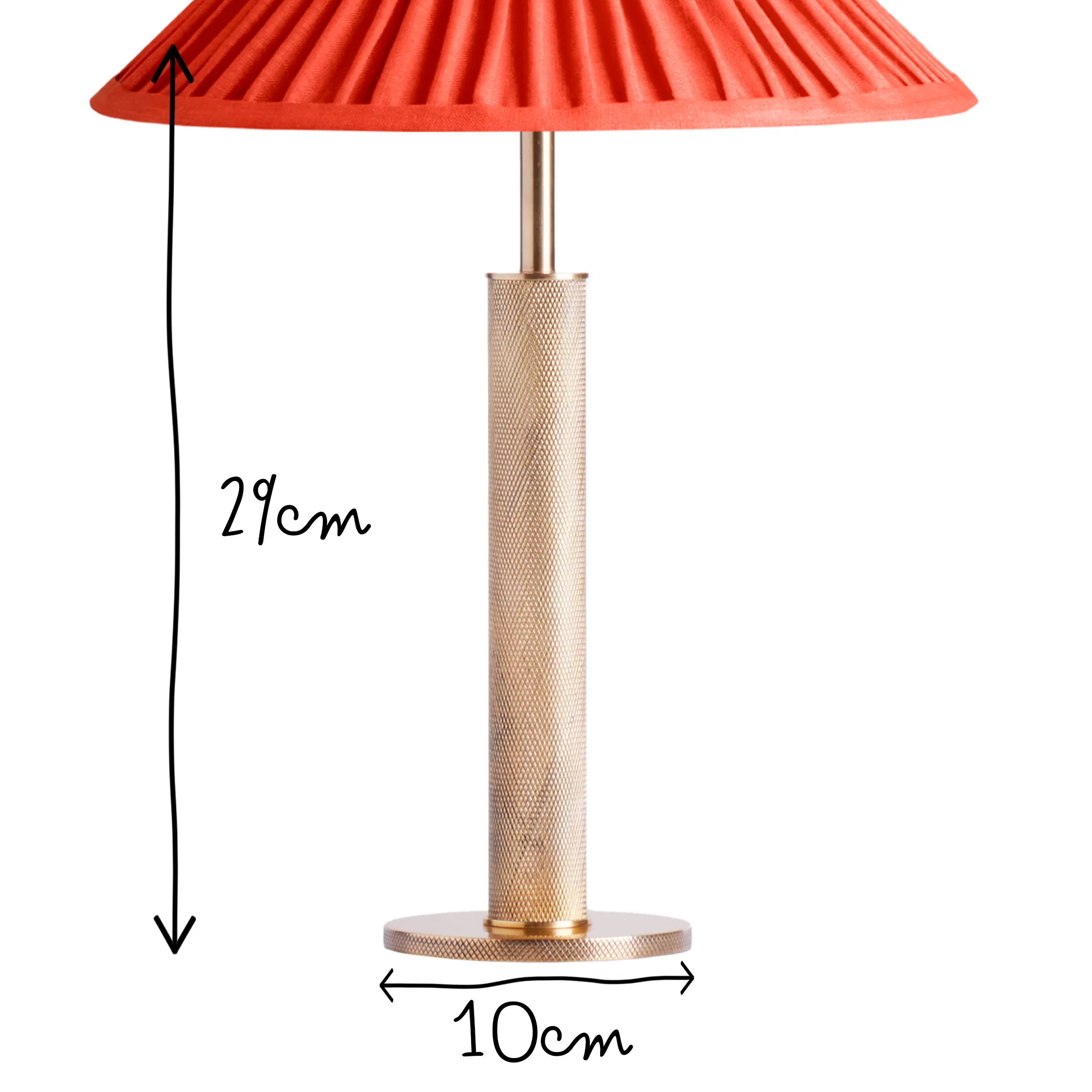 Knurloid rechargeable table lamp in antique brass - Image 11