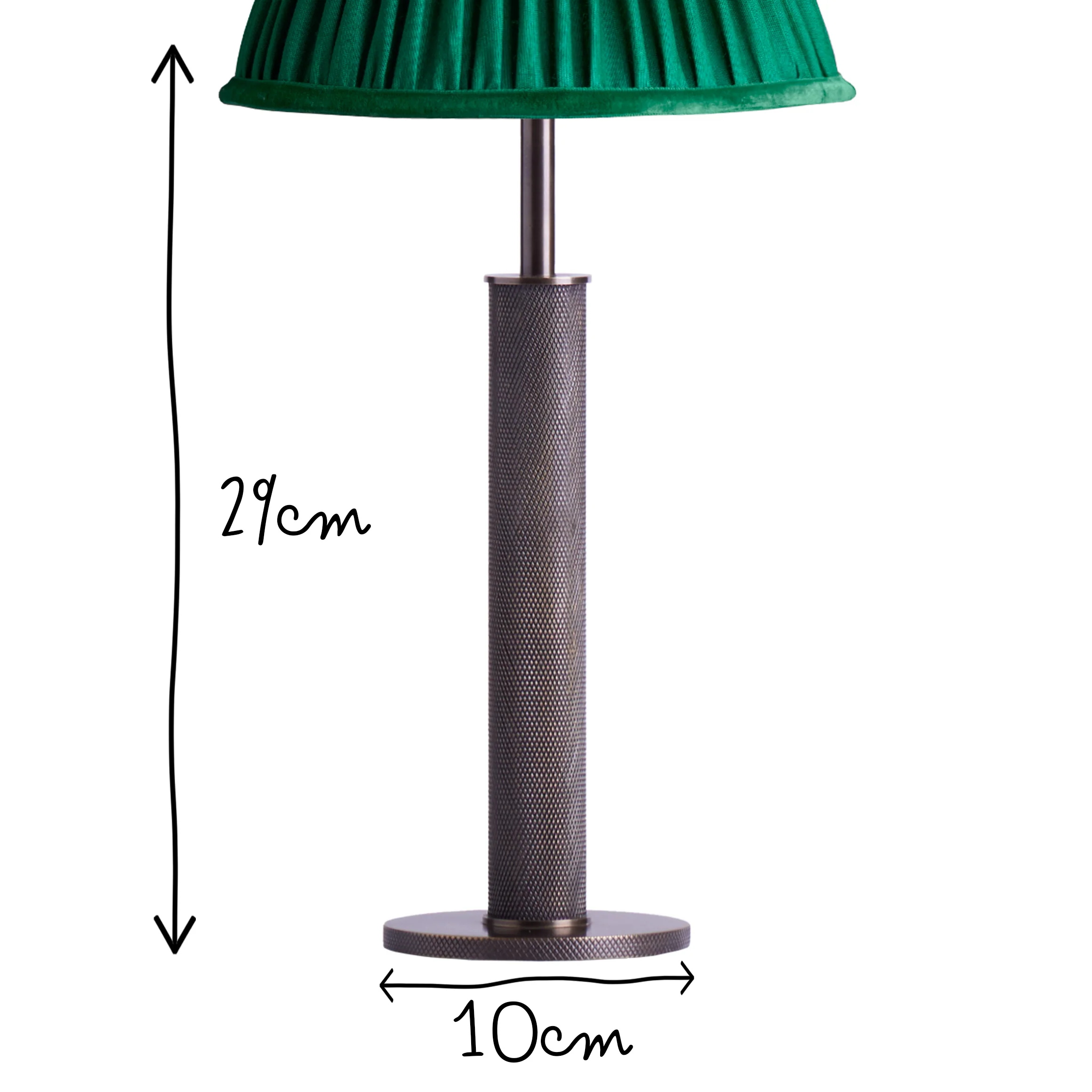 Knurloid rechargeable table lamp in bronze - Image 11
