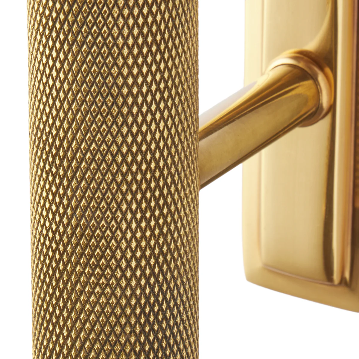 Knurloid Wall Fitting in Brass - Image 6