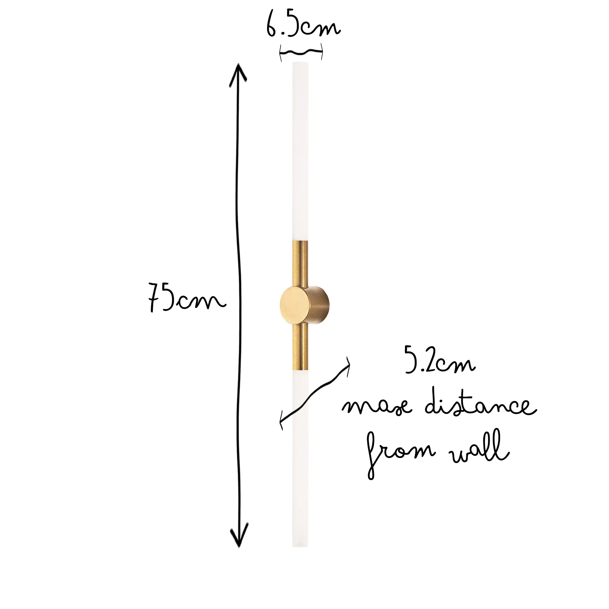 Kyber IP65 wall light in brass - Image 10