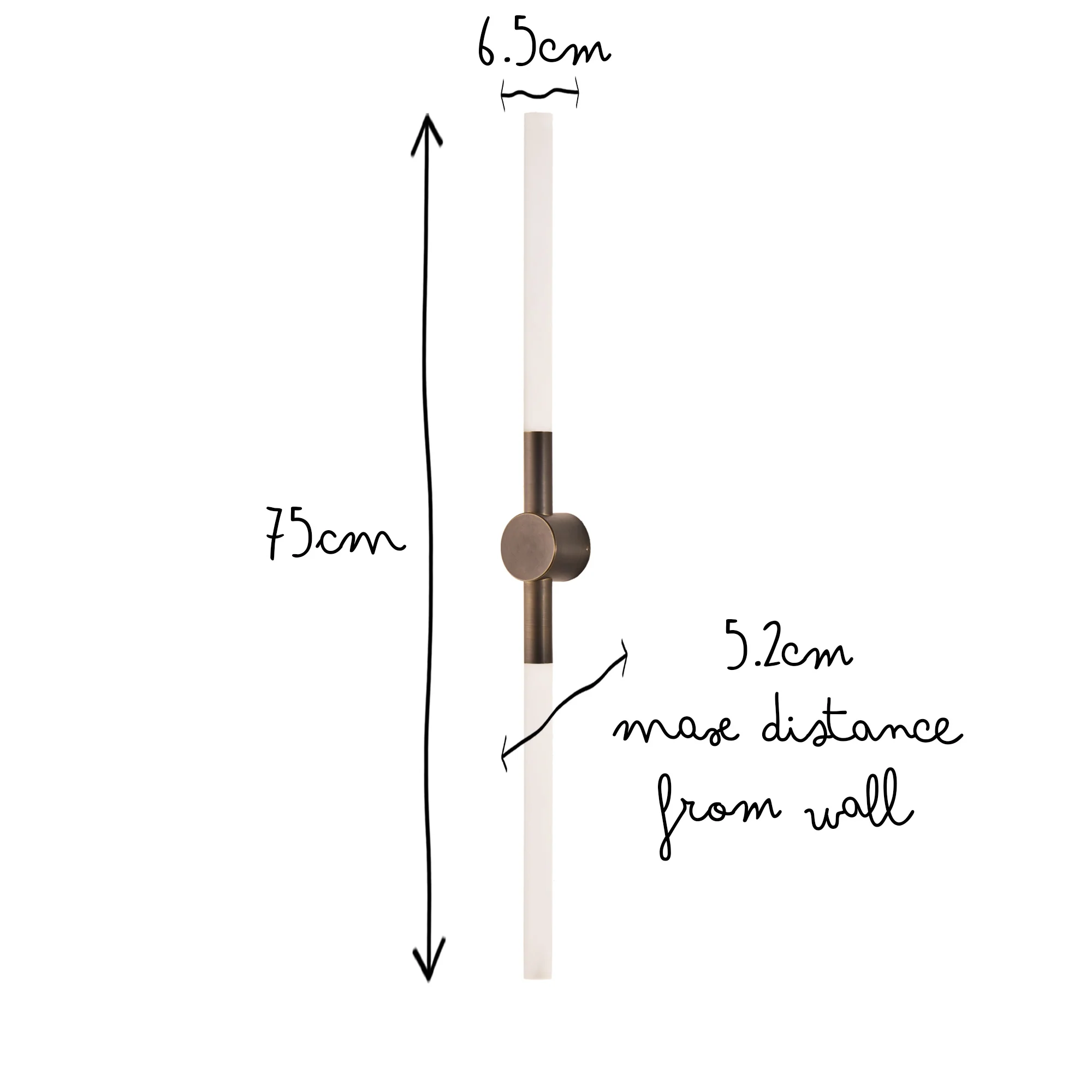 Kyber IP65 wall light in bronze - Image 10