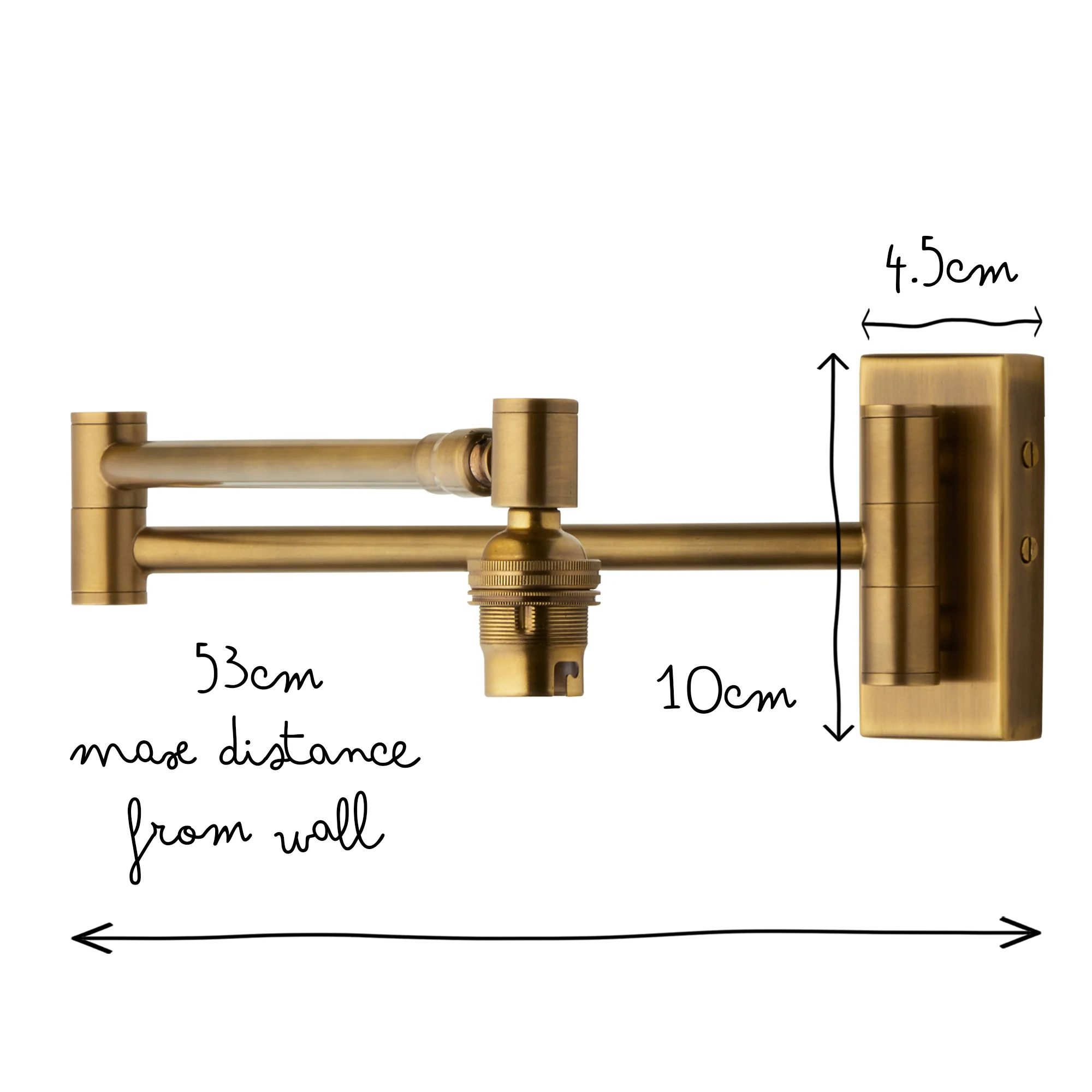 Lacey Wall fitting in brass - Image 10
