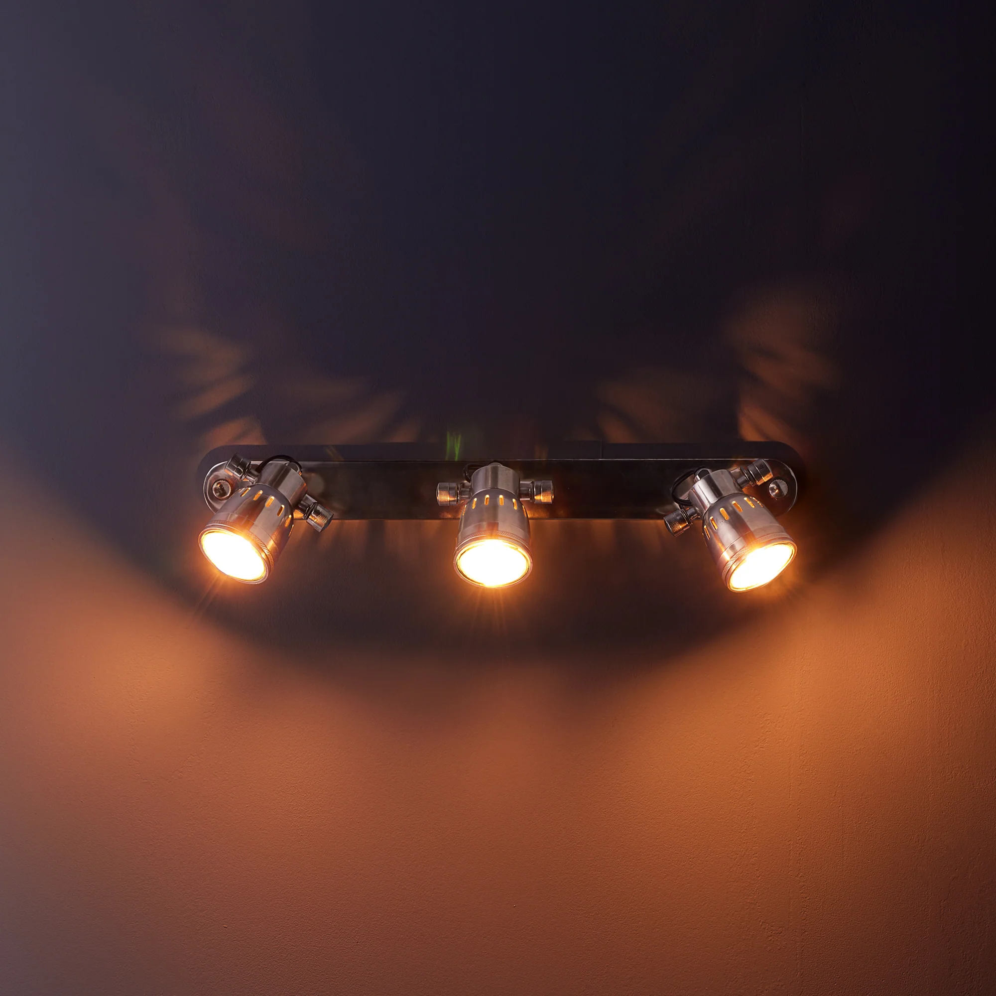 Large and long Humph wall light in antique silver - Image 8