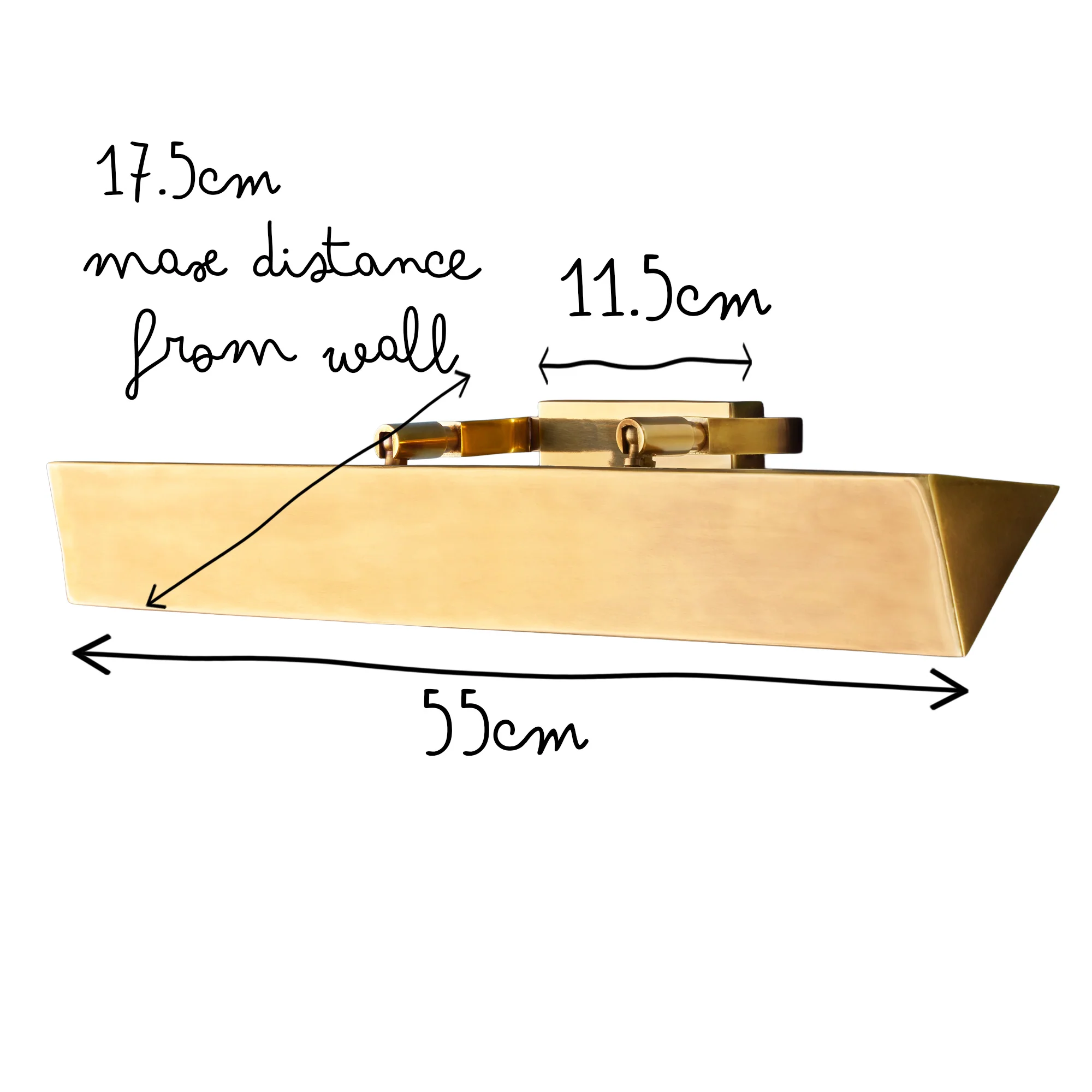 Larger Anselm picture light in antique brass - Image 11