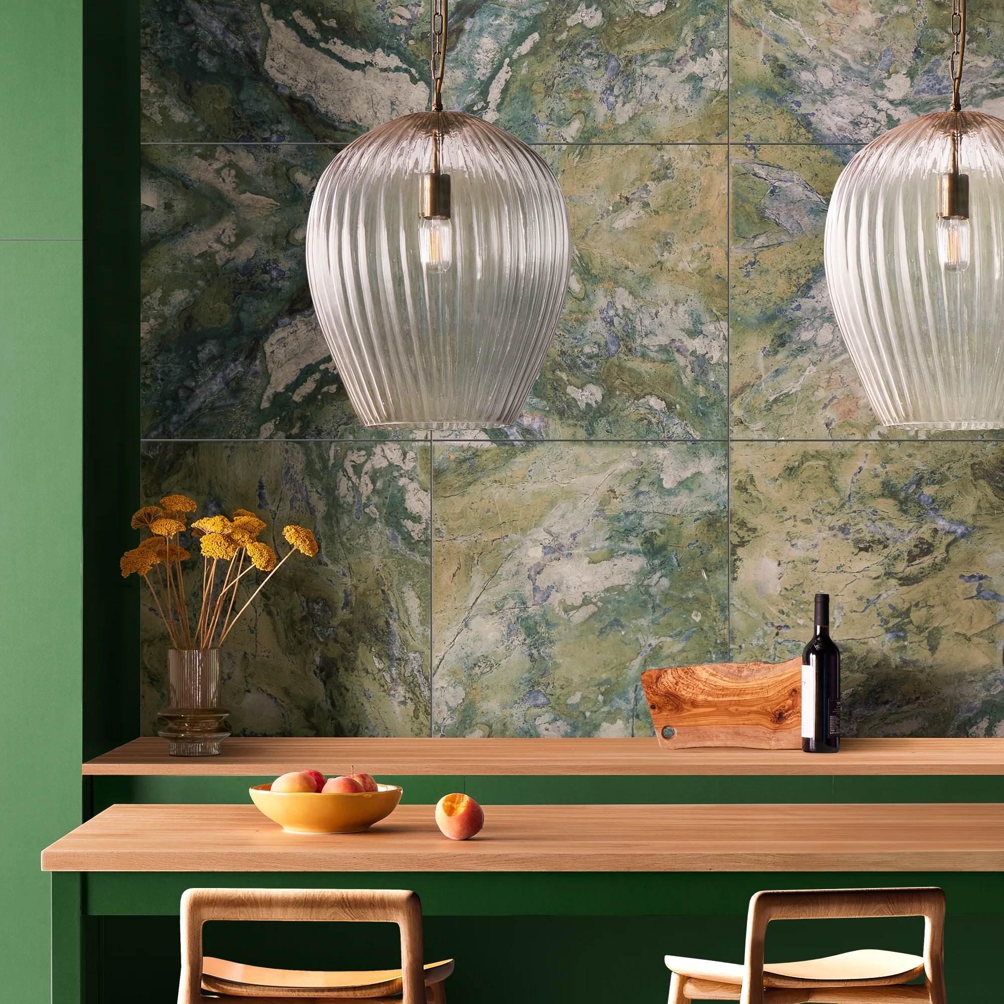 Larger Bastille pendant in clear glass - Image 3
