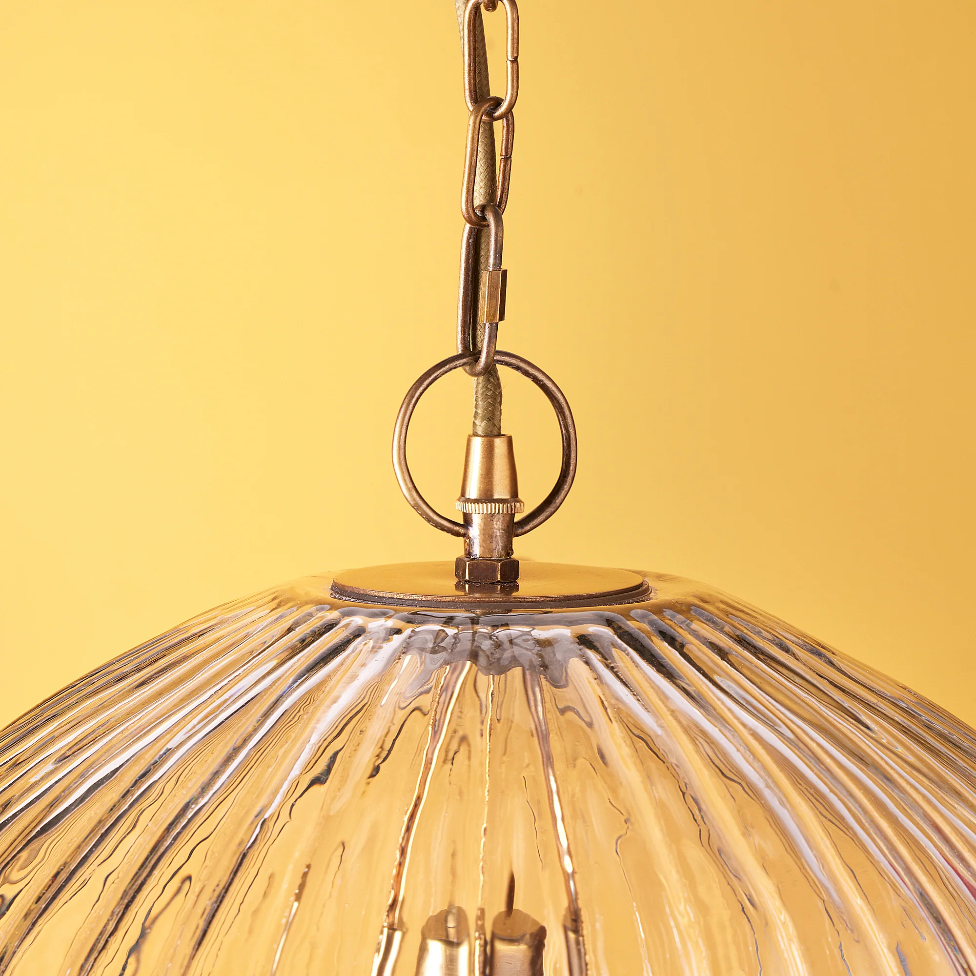 Larger Bastille pendant in clear glass - Image 7