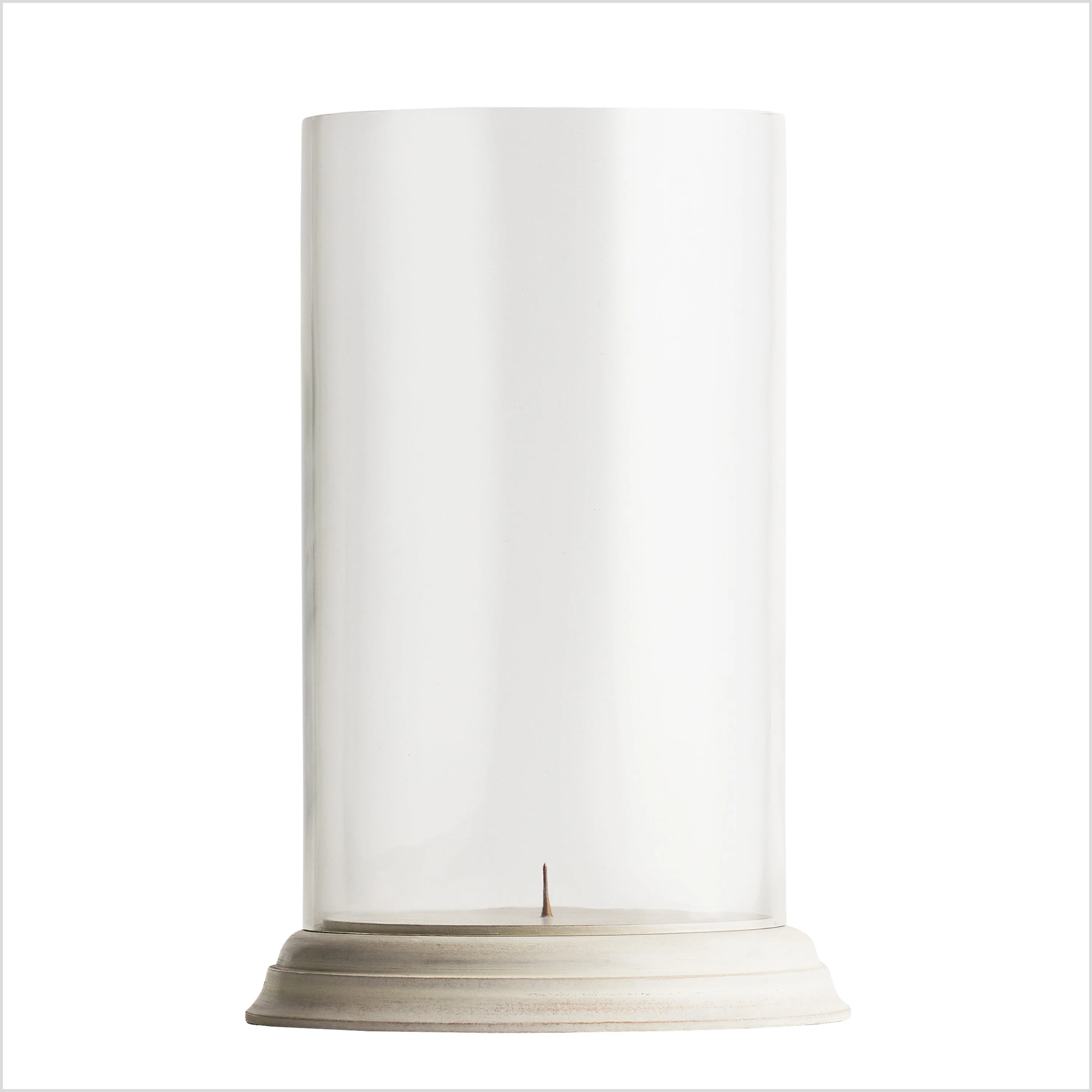 Larger Breeze storm lantern in natural whitewash - Image 2