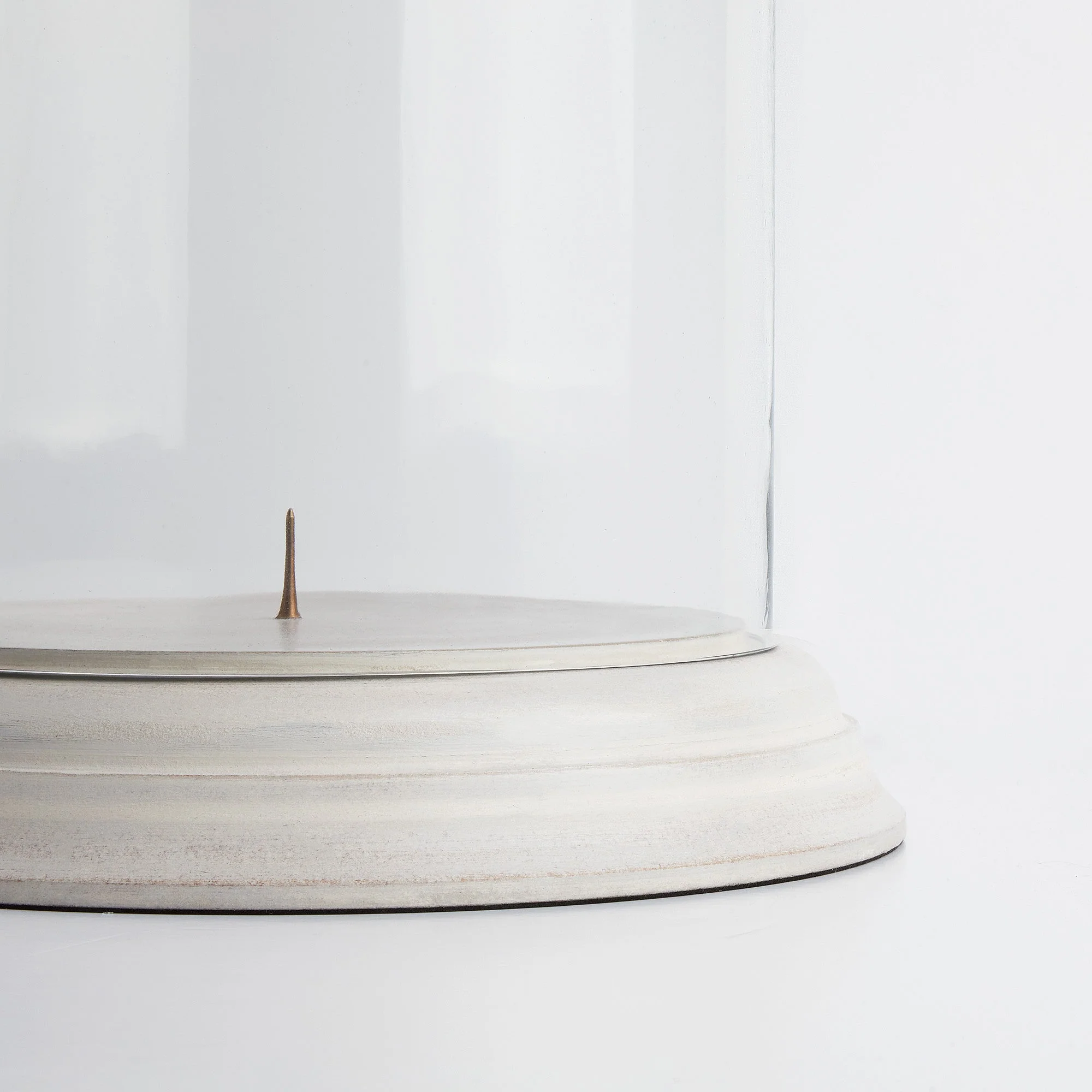 Larger Breeze storm lantern in natural whitewash - Image 4