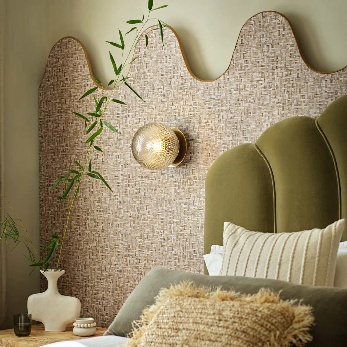 Larger Burgh IP54 wall light in cut glass and brass - Image 13