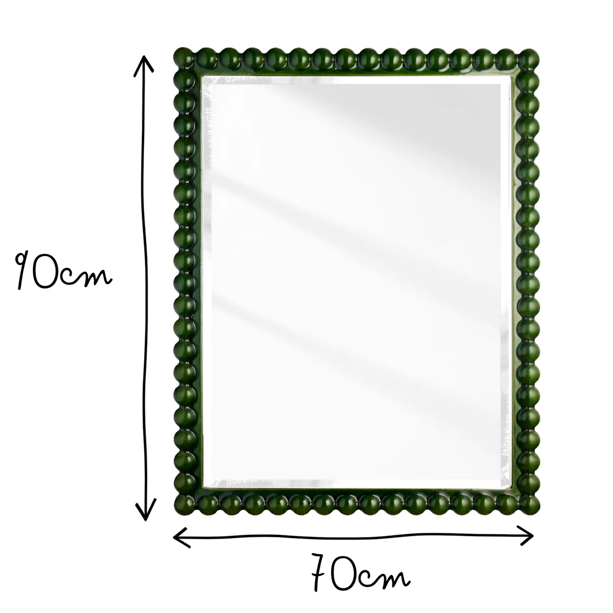Larger Charming mirror in green - Image 8