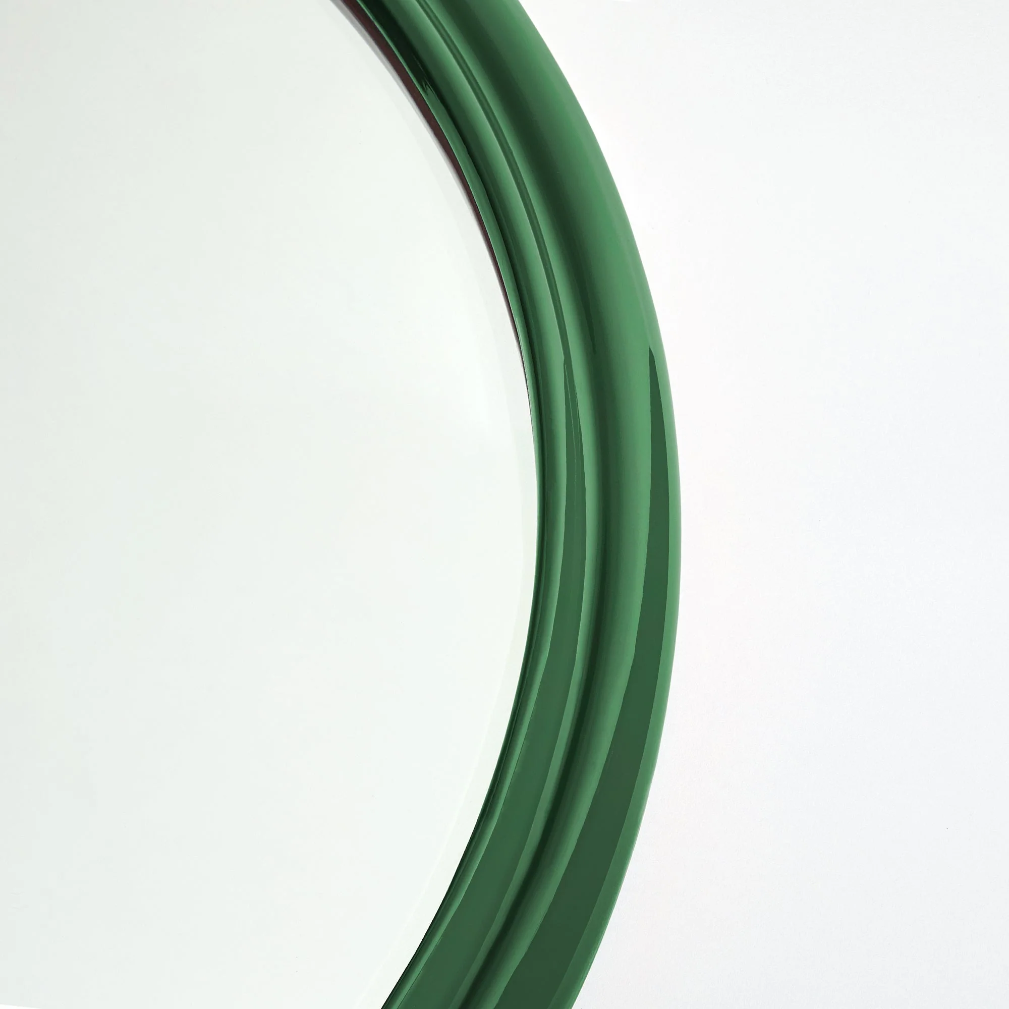 Larger Cinders Mirror in Forest Green - Image 4