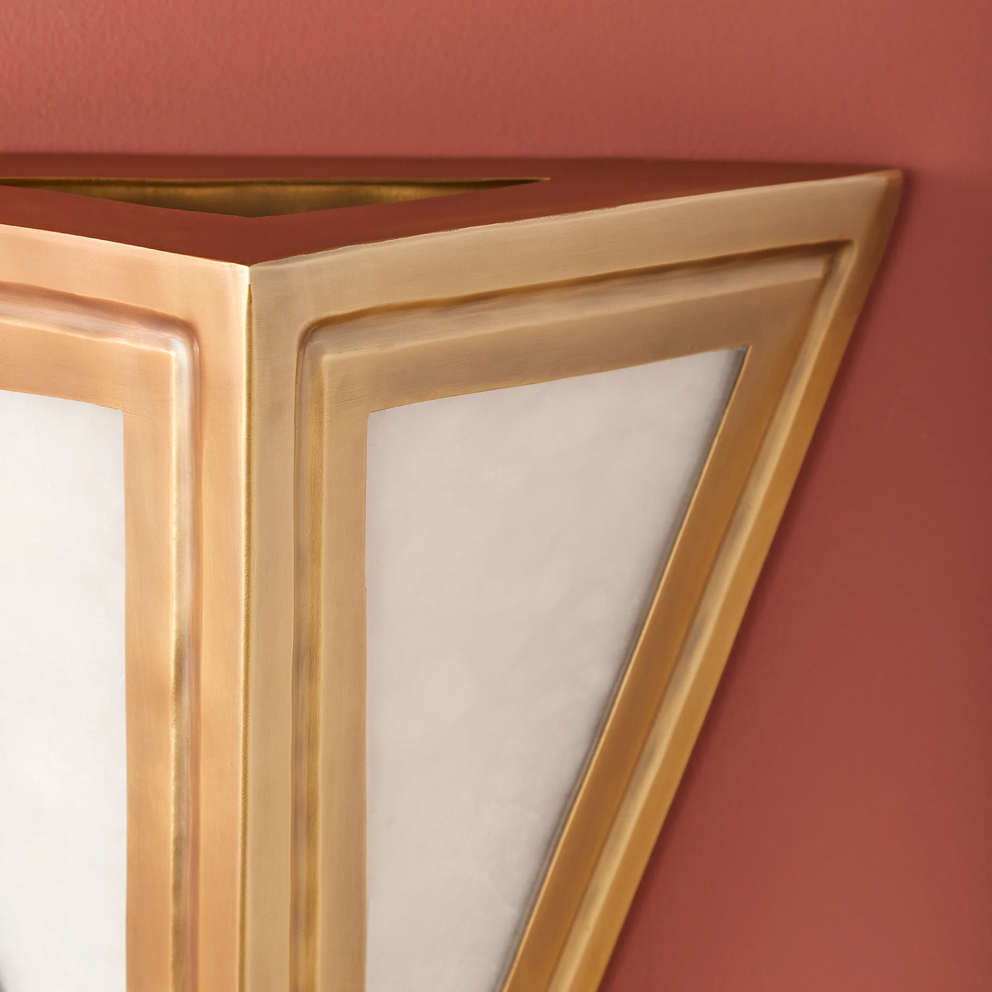 Larger Cyrus wall light in antiqued brass - Image 10