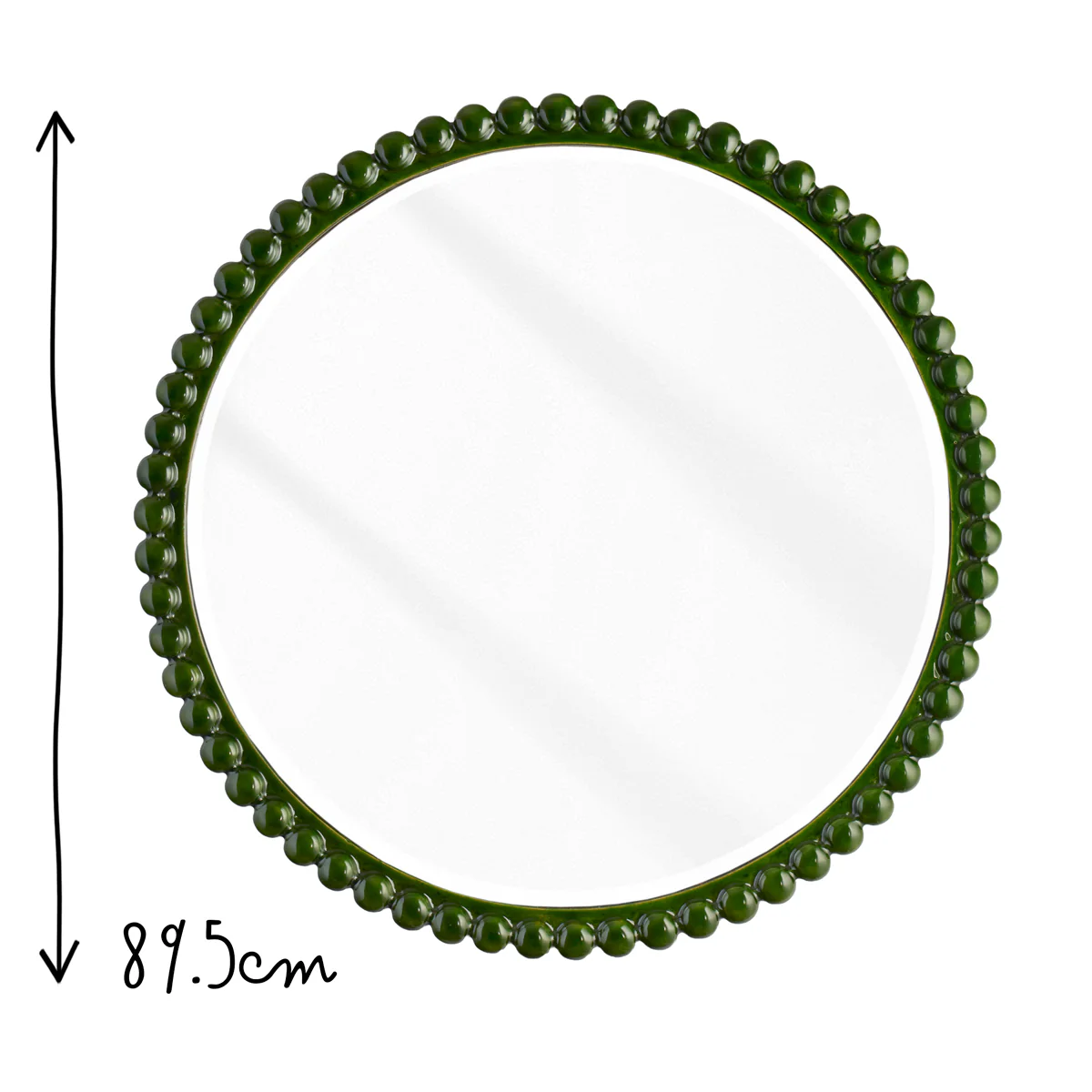 Larger Flynn mirror in green - Image 9
