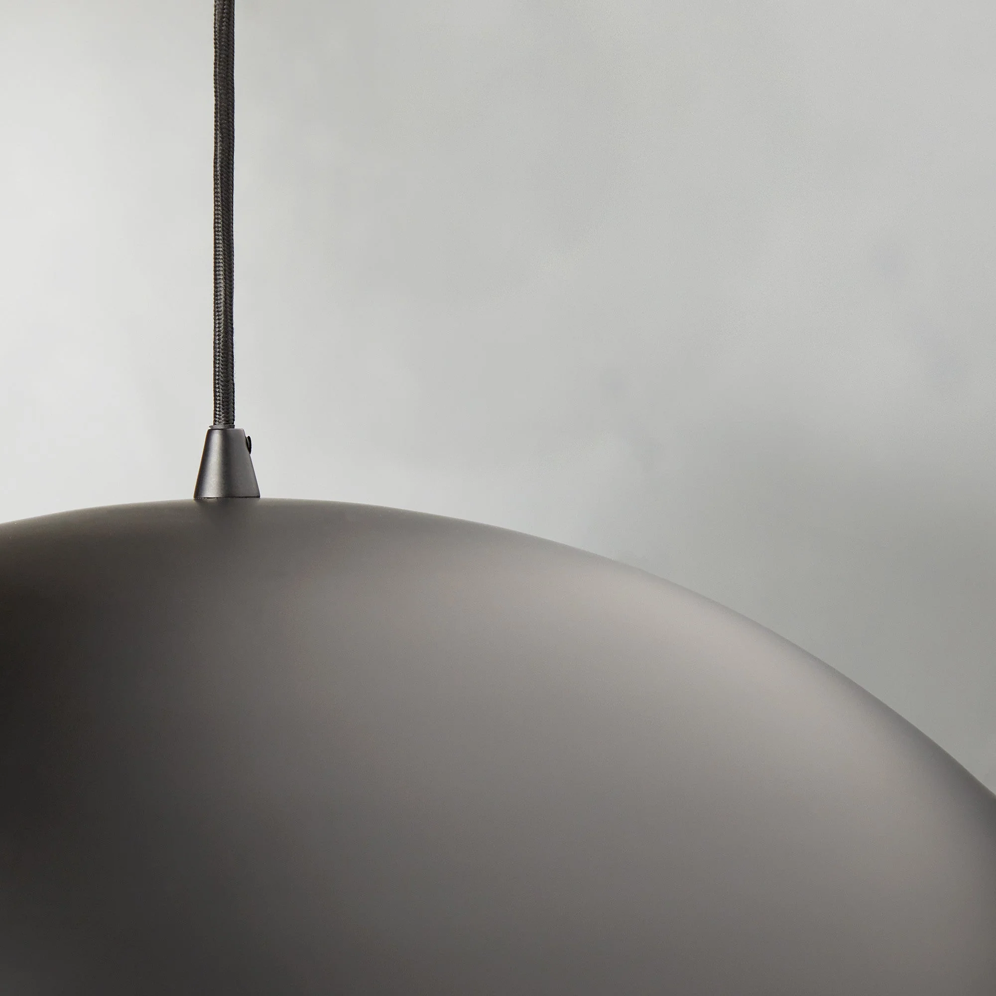 Larger Goodhew pendant in black with a gold interior - 60cms diameter - Image 3