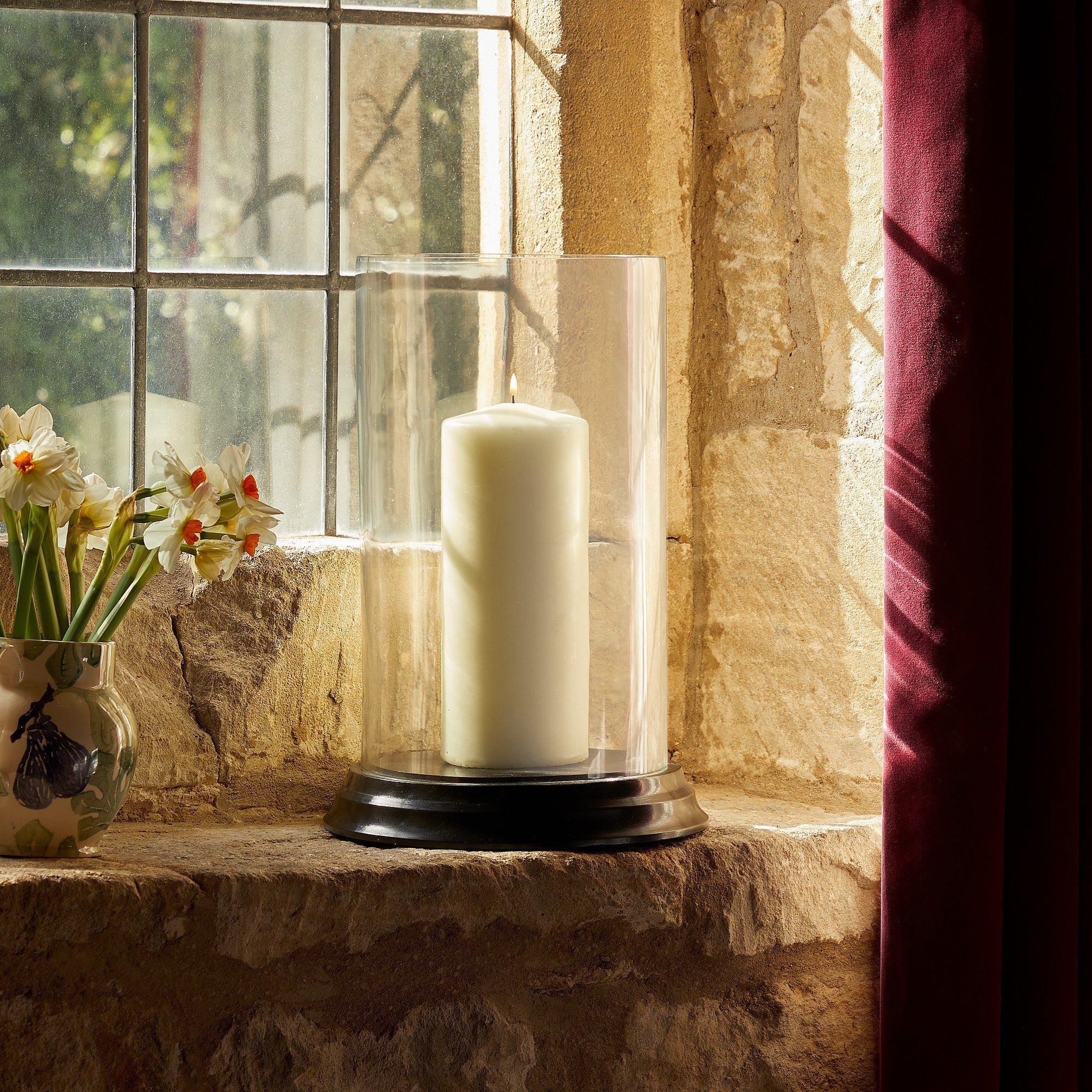 Larger Gusto storm lantern in ebony