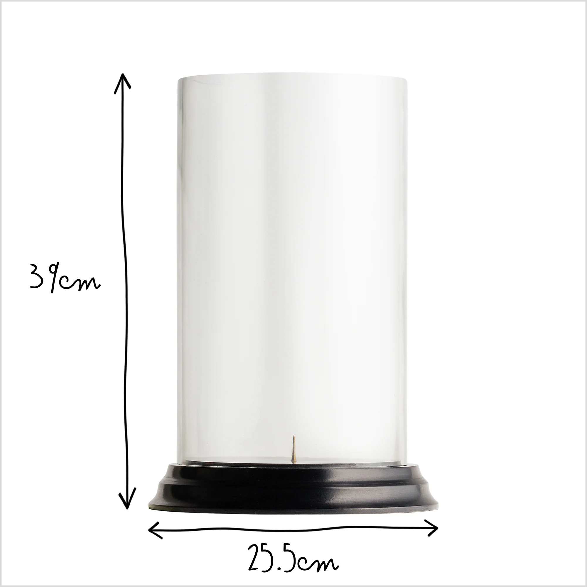 Larger Gusto storm lantern in ebony - Image 7