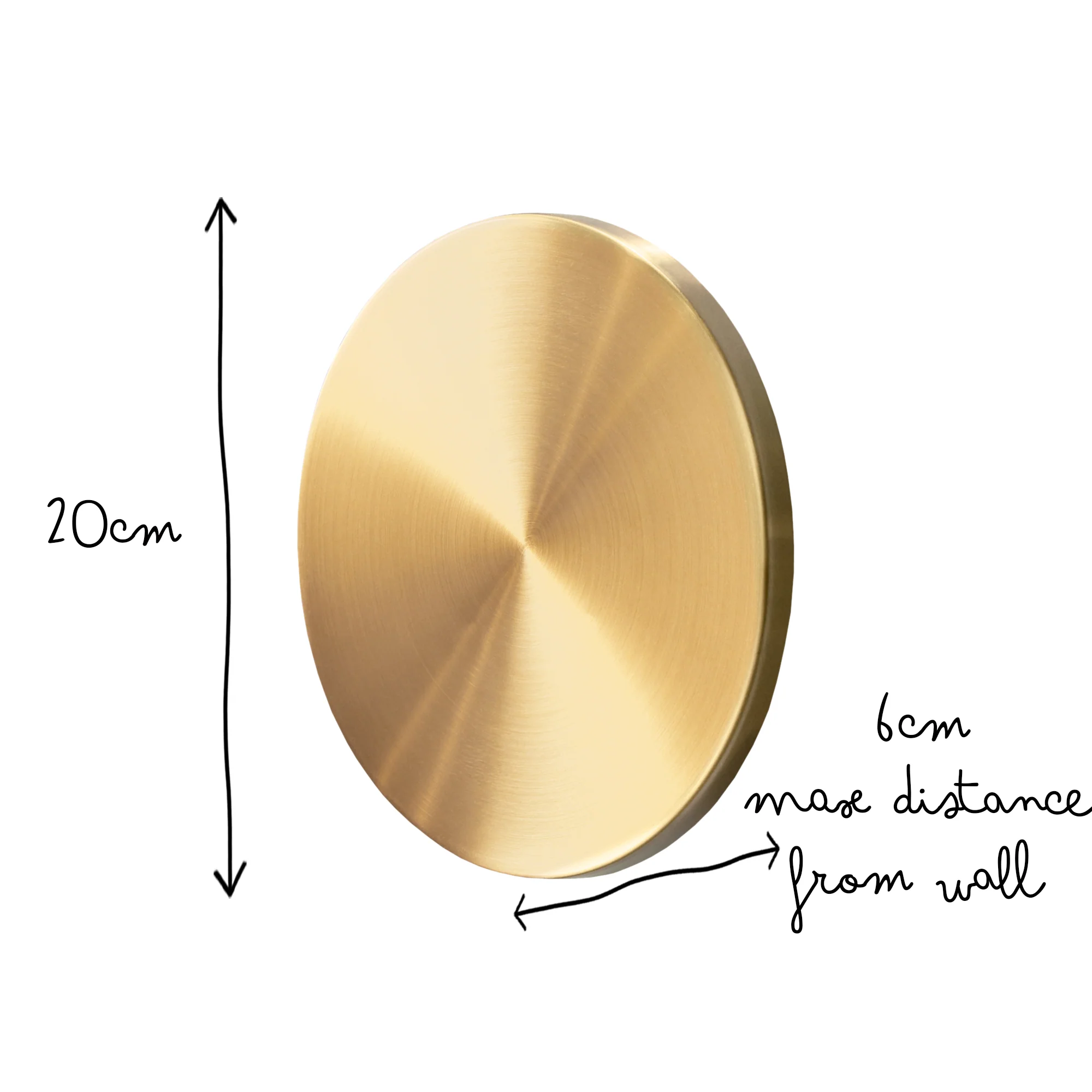 Larger Helios rechargeable wall light in brushed gold aluminium - Image 11