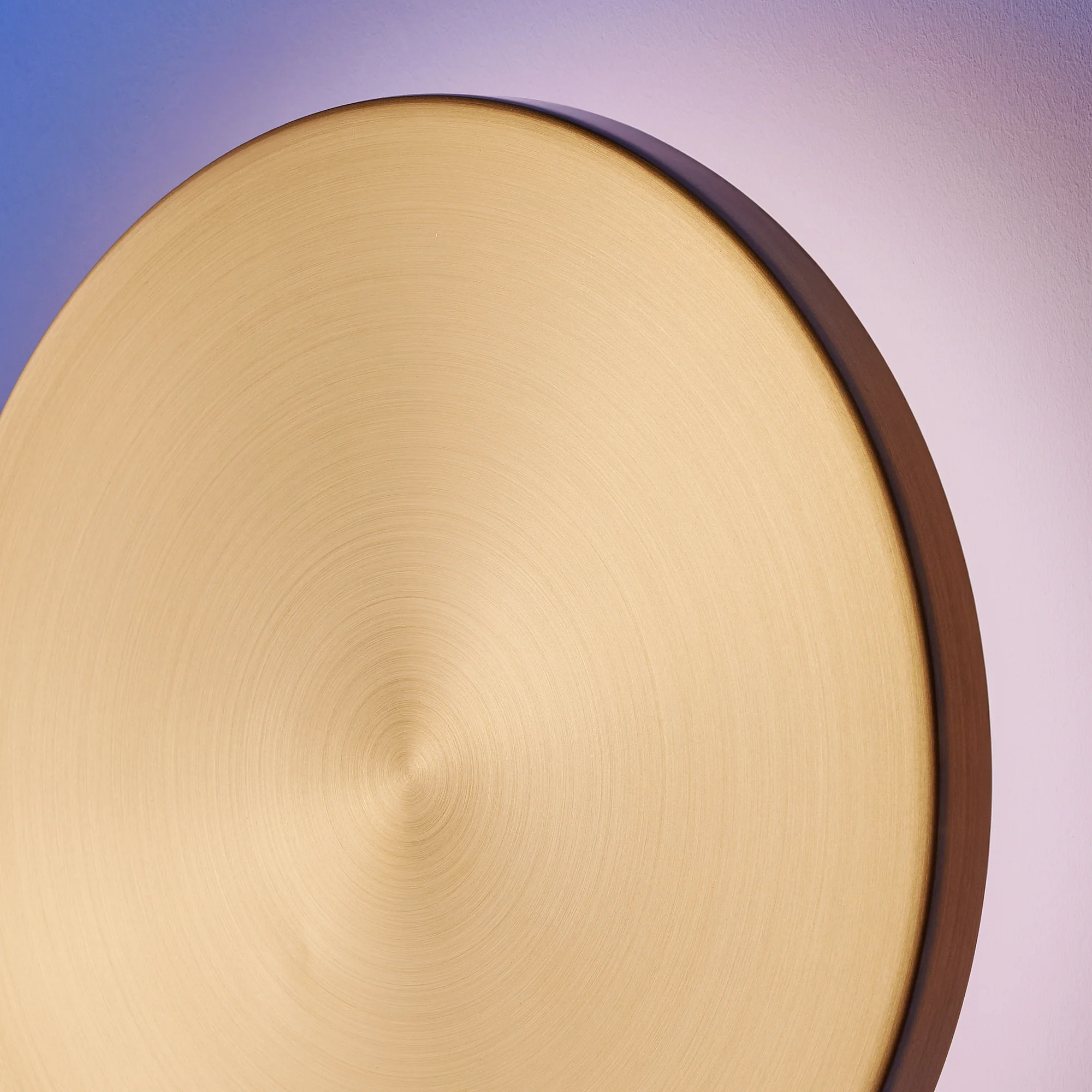 Larger Helios rechargeable wall light in brushed gold aluminium - Image 4