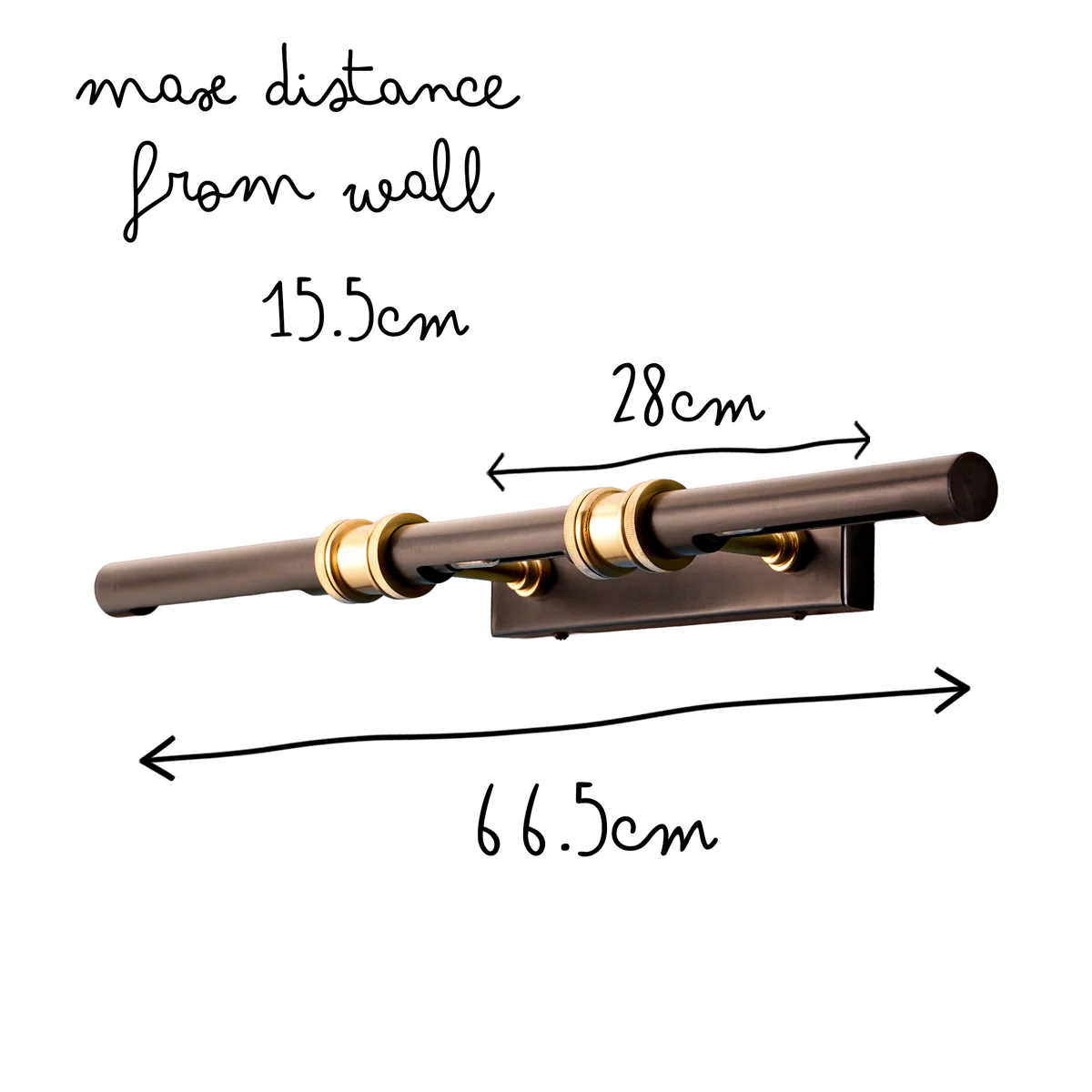 Larger Kahlo picture light in black and brass - Image 11