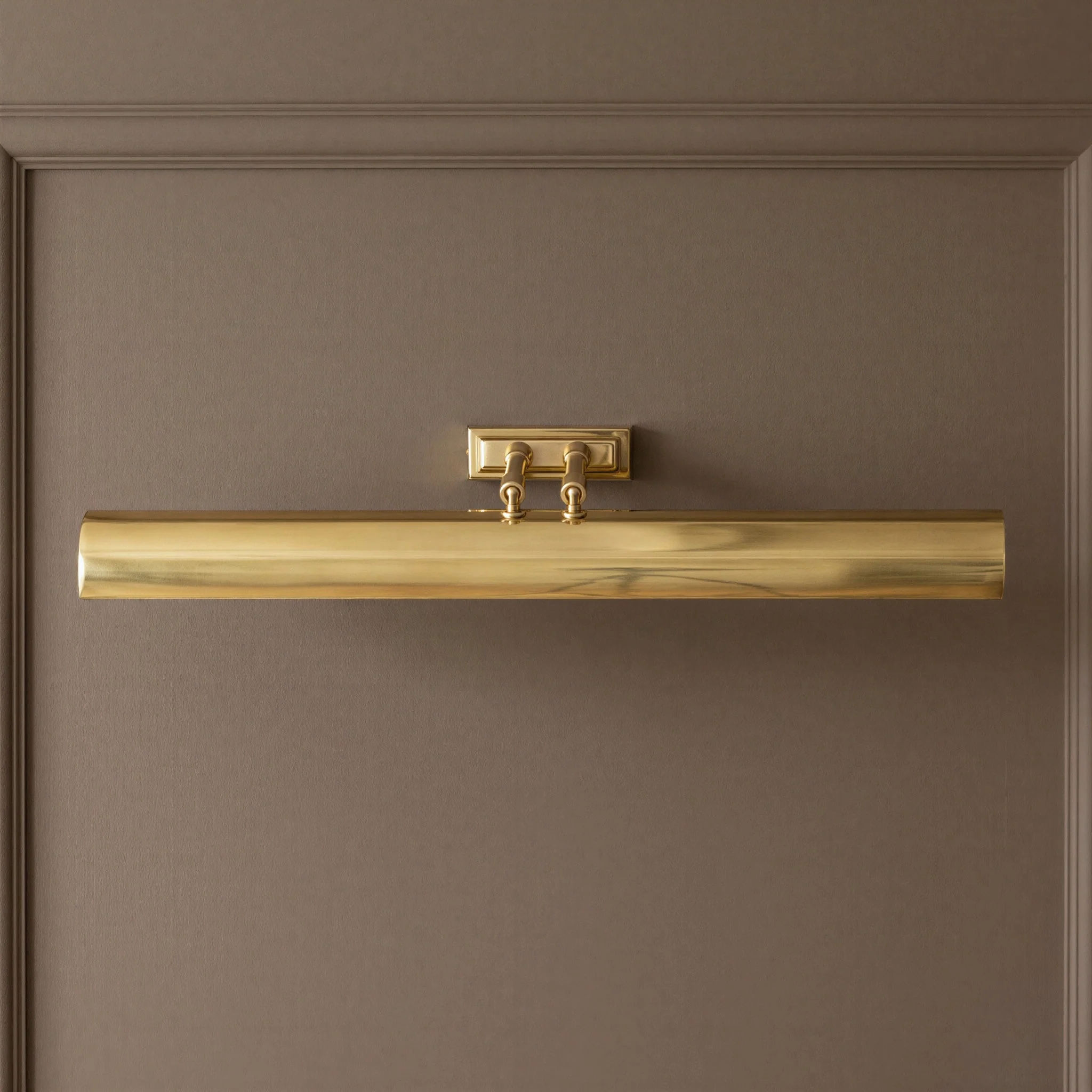 Larger Lautrec picture light in antique brass
