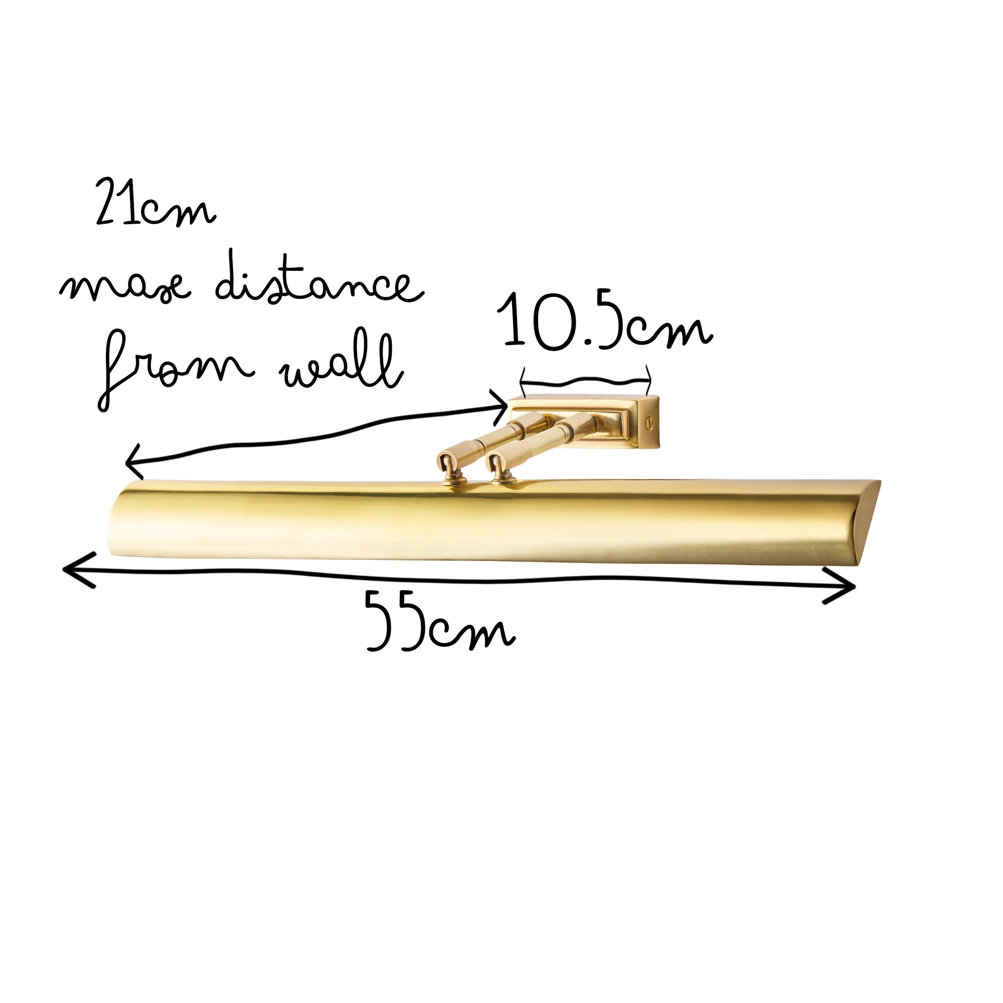 Larger Lautrec picture light in antique brass - Image 13