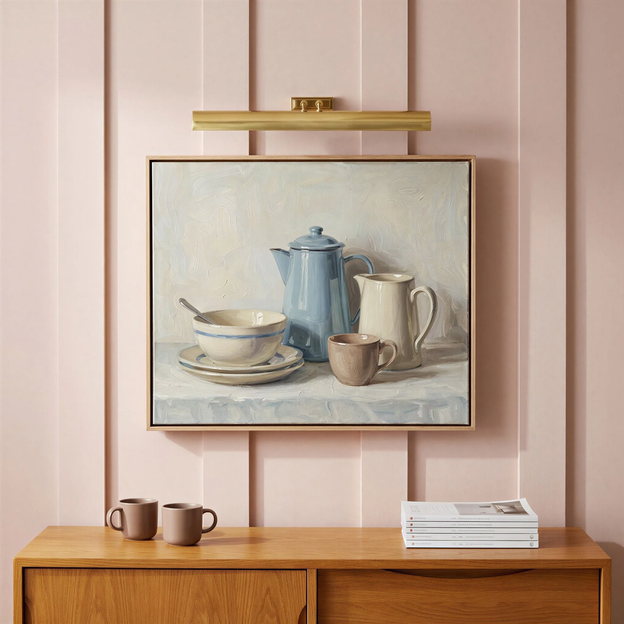 Larger Lautrec picture light in antique brass - Image 8