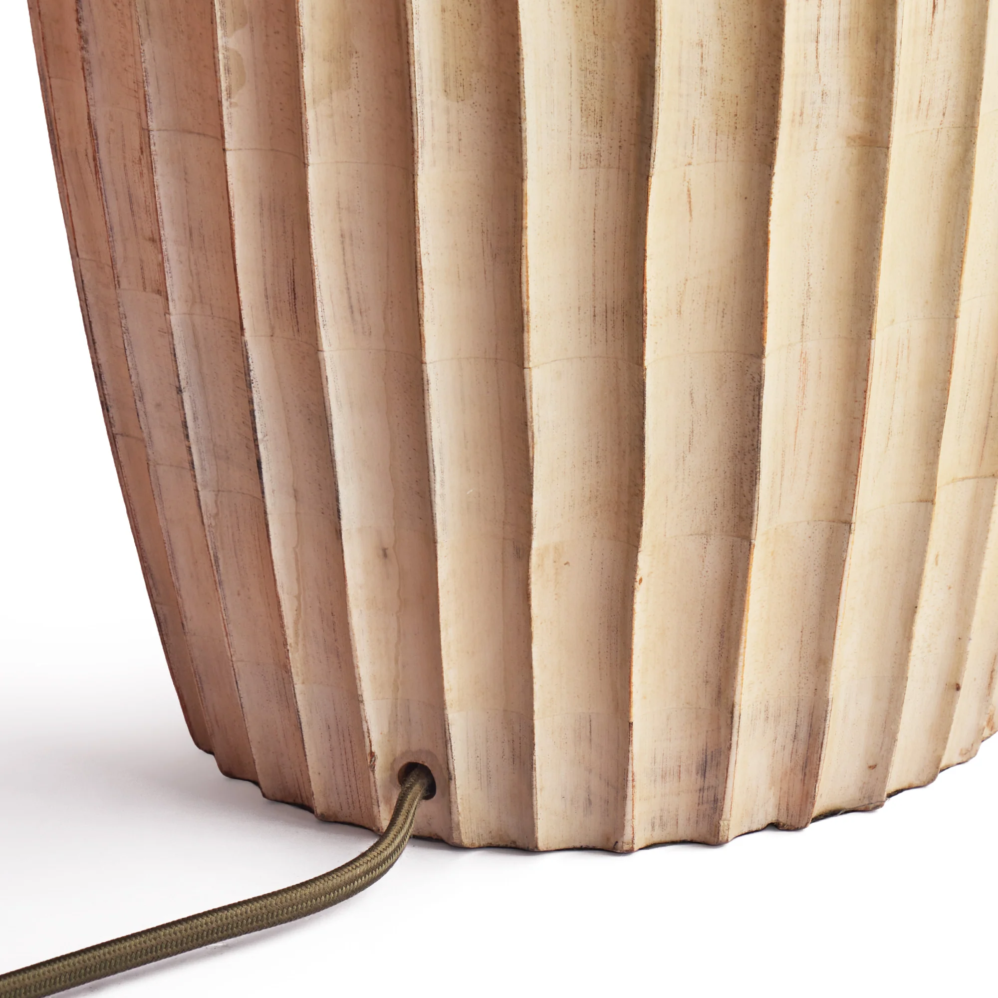 Larger Marcie table lamp in natural whitewash - Image 10