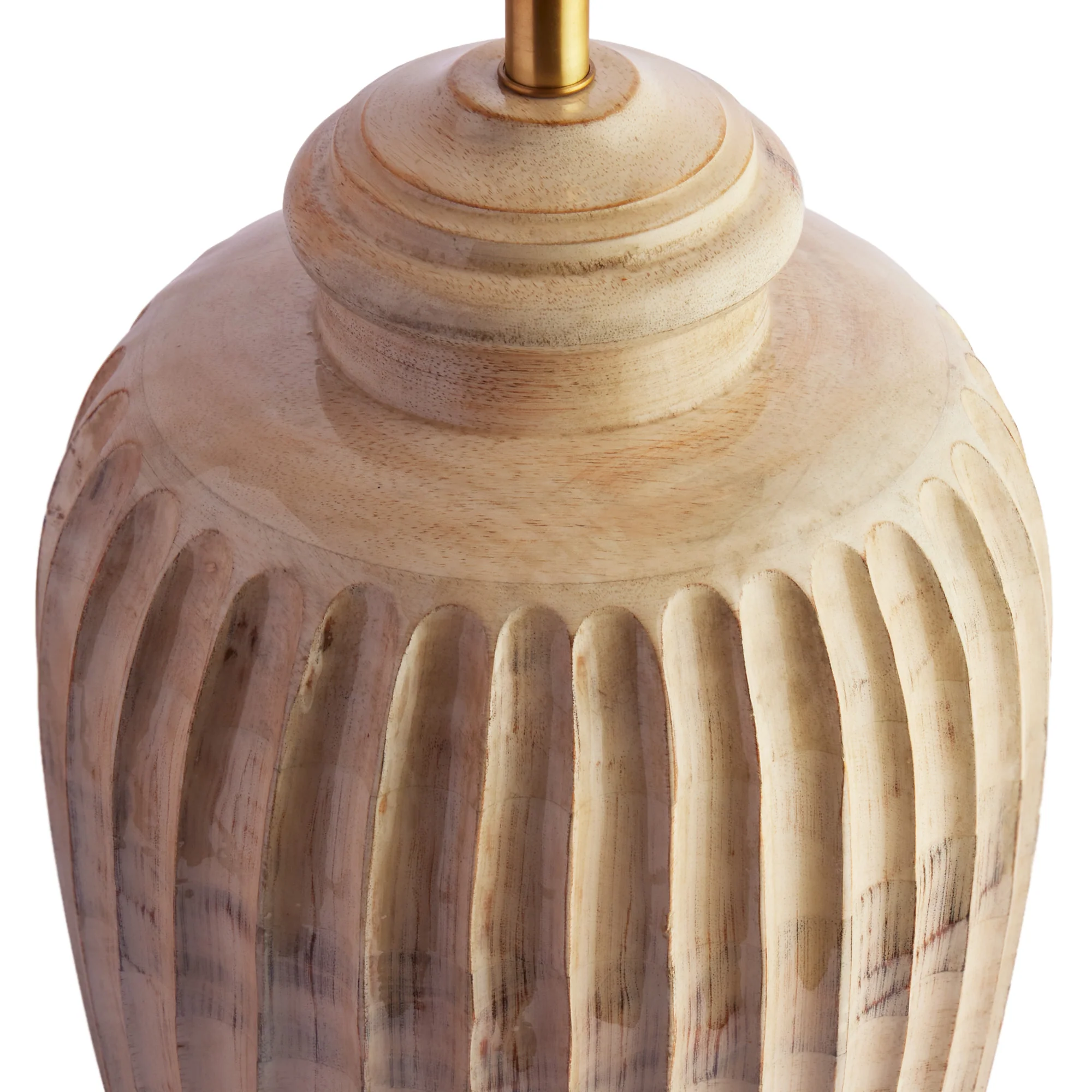 Larger Marcie table lamp in natural whitewash - Image 11