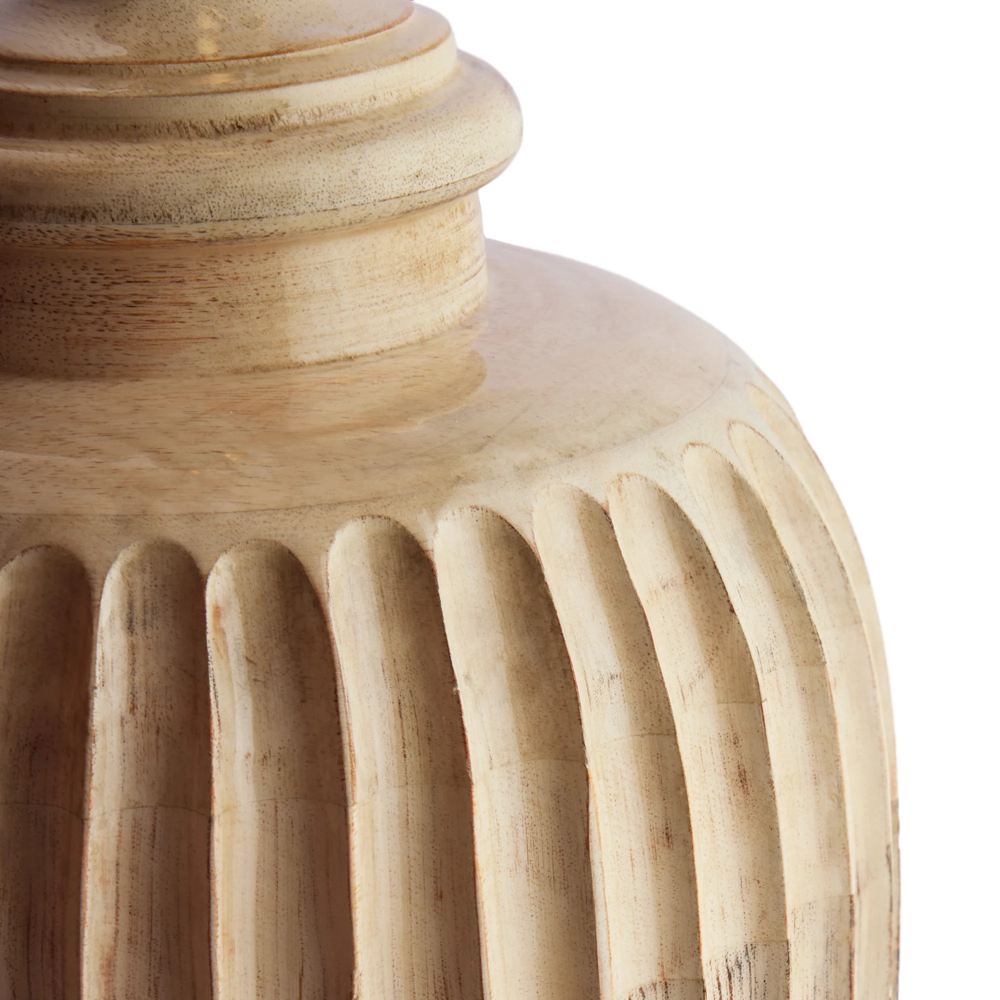 Larger Marcie table lamp in natural whitewash - Image 4