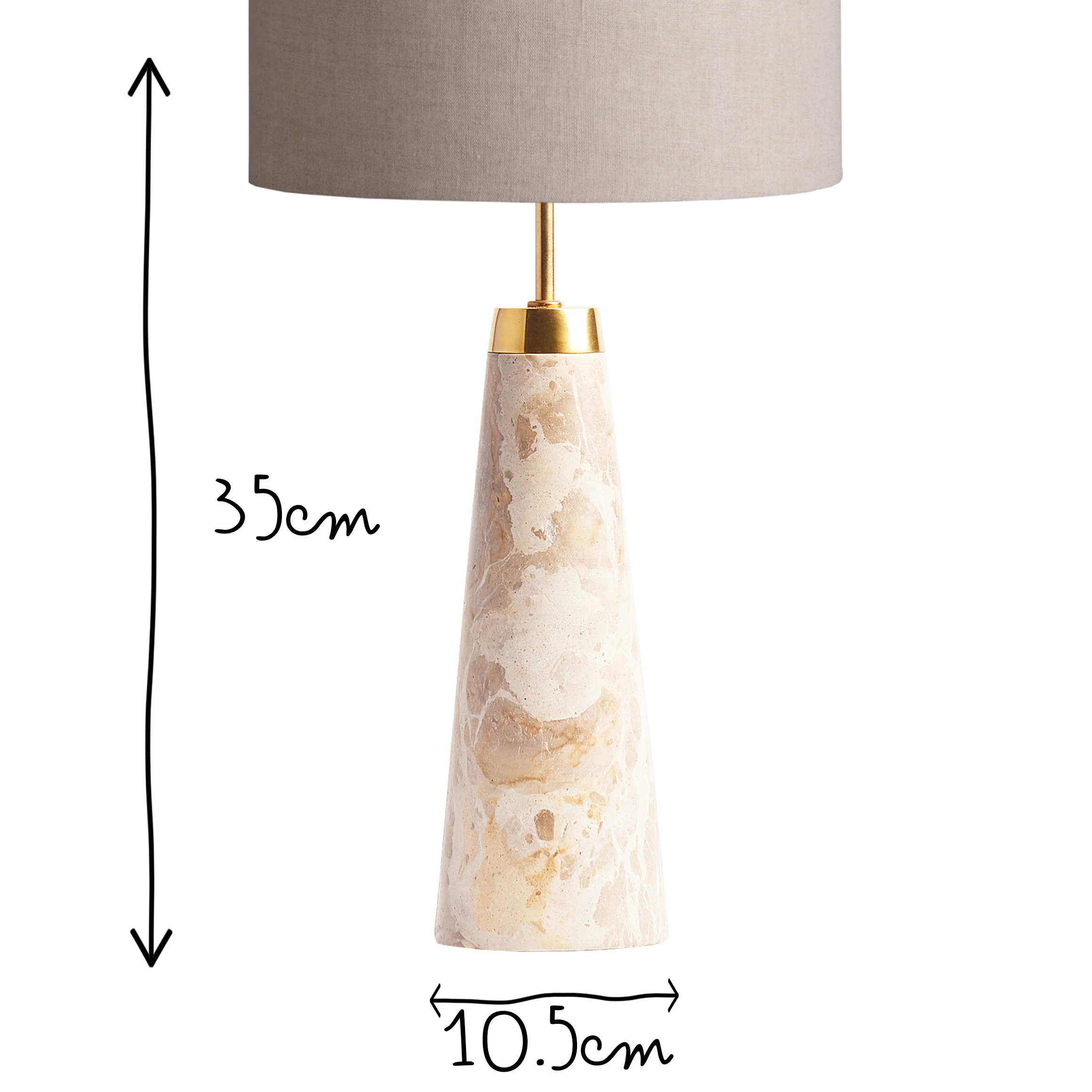Larger marmaron rechargeable table lamp in grey - Image 12