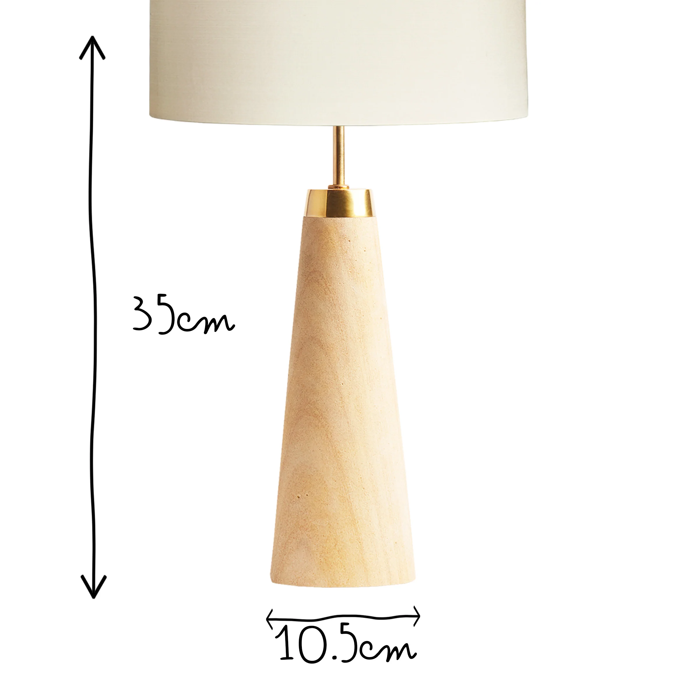 Larger marmaron rechargeable table lamp in natural - Image 12