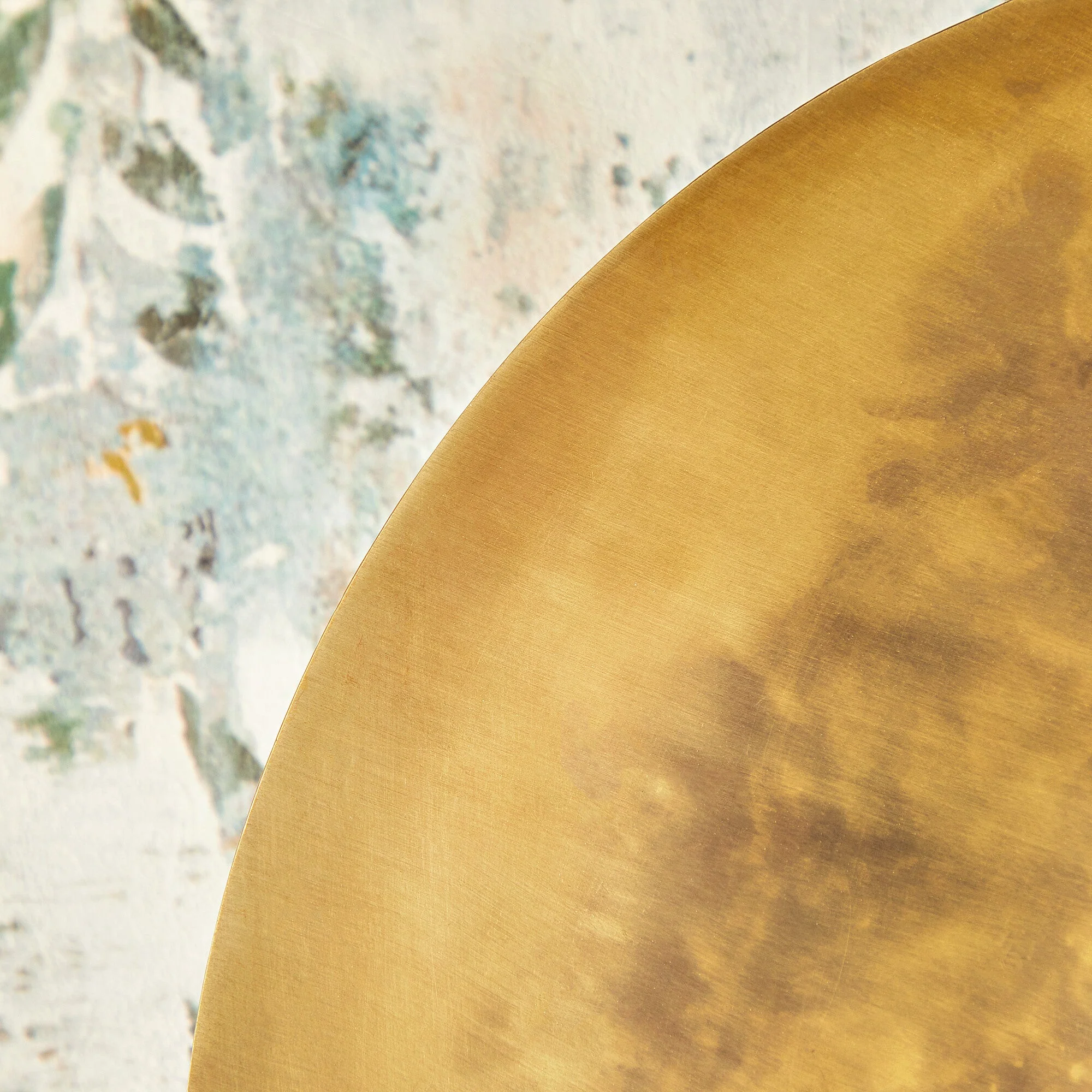 Larger Moon Wall Light in antique brass - Image 8