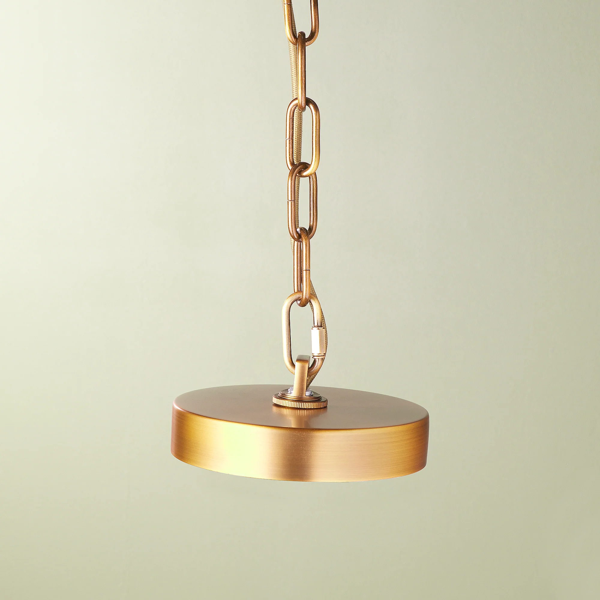 Larger Oldfield chandelier in pink glass - Image 11