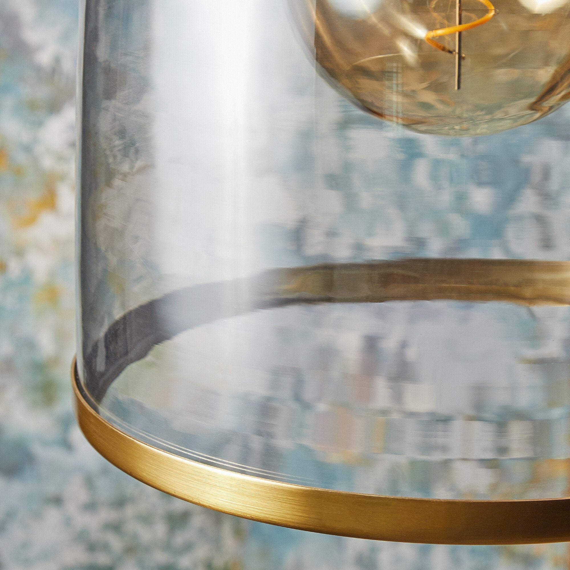 larger Percy pendant light in clear glass - Image 3
