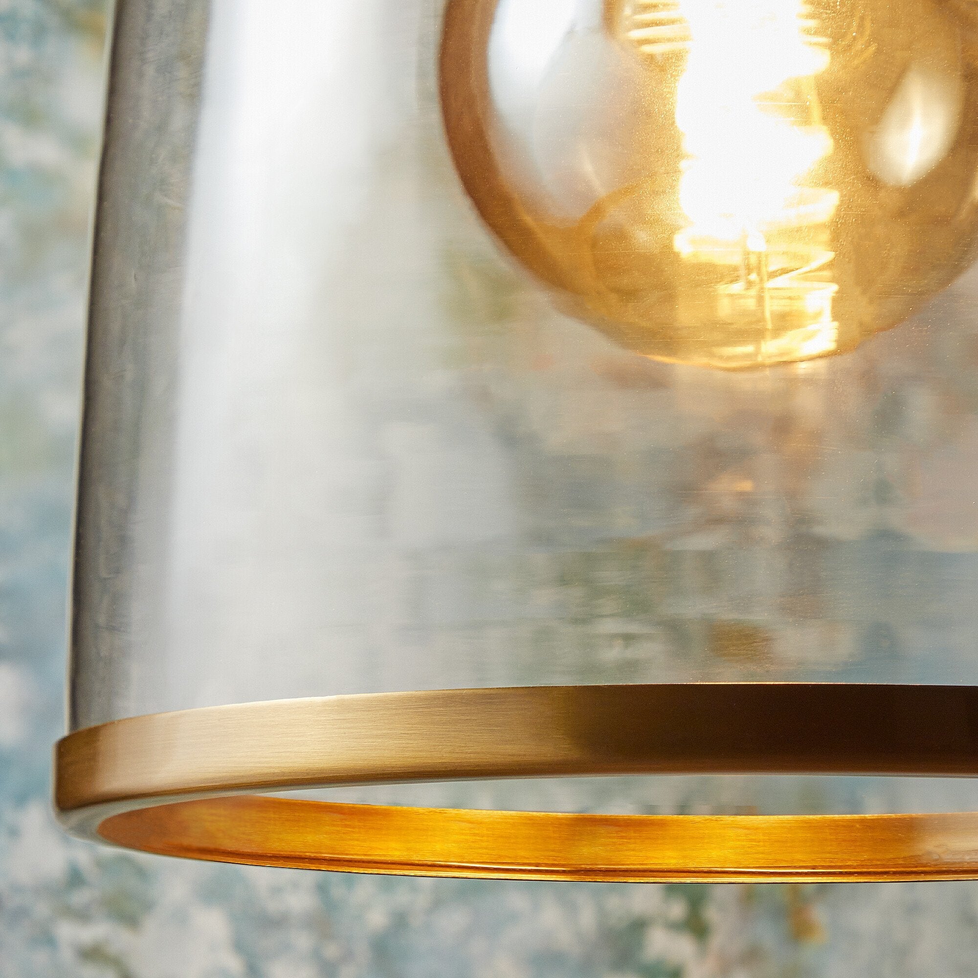 larger Percy pendant light in clear glass - Image 6