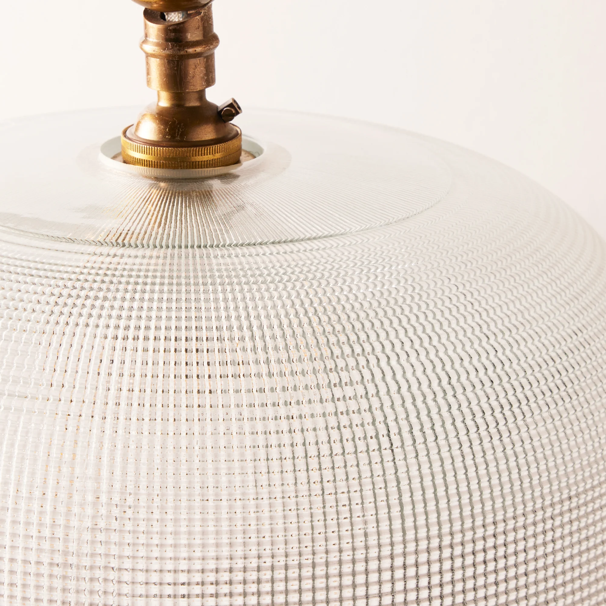 Larger Plexus shade in waffle glass - Image 2