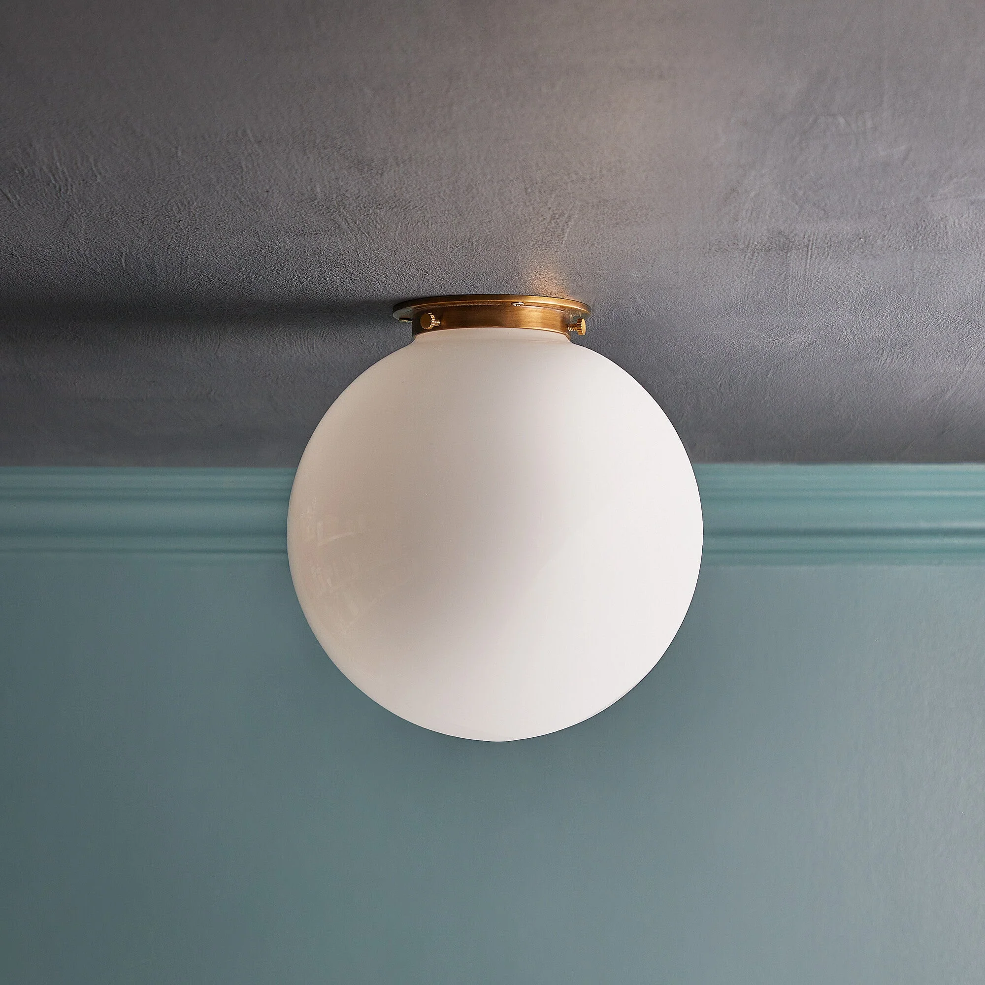 Larger Plumb IP44 flush fitting in antiqued brass - Image 3