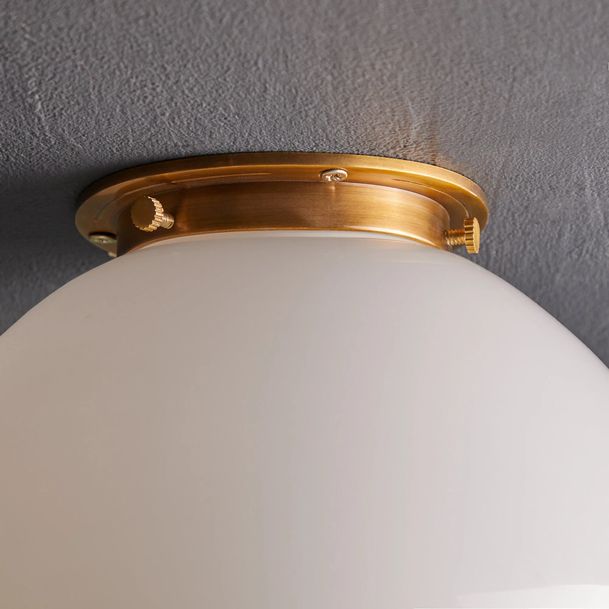 Larger Plumb IP44 flush fitting in antiqued brass - Image 5