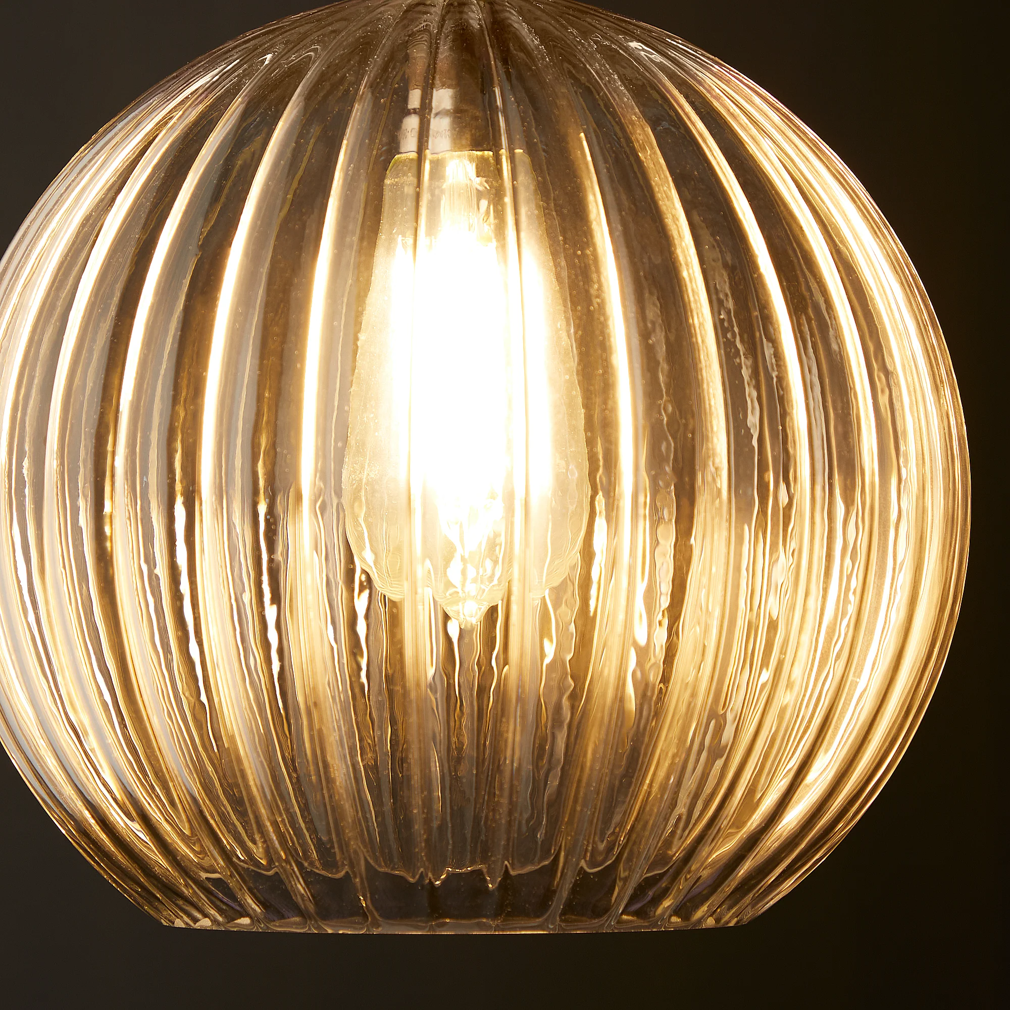Larger Pumpkin in clear glass - Image 3