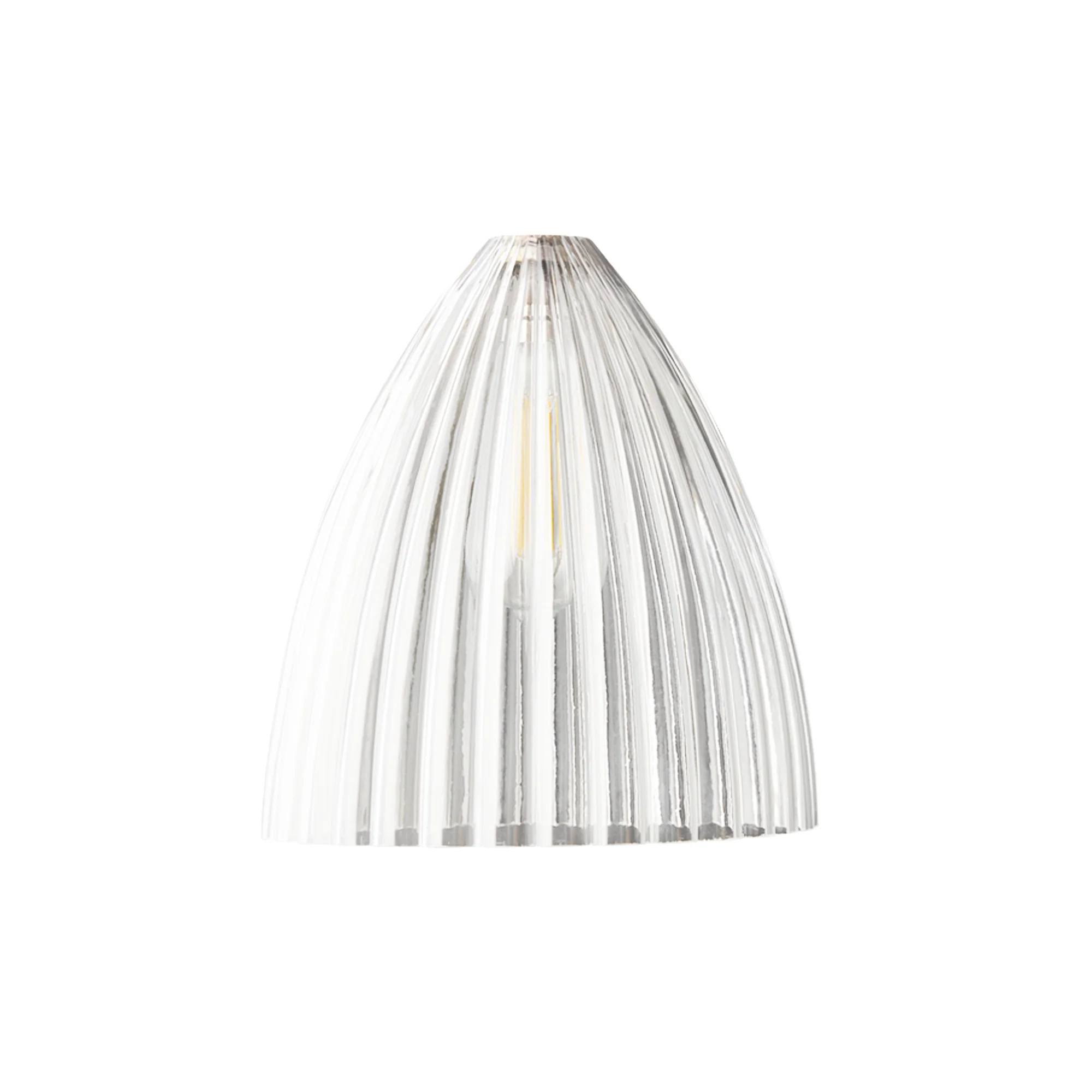 Larger Scallop in clear glass