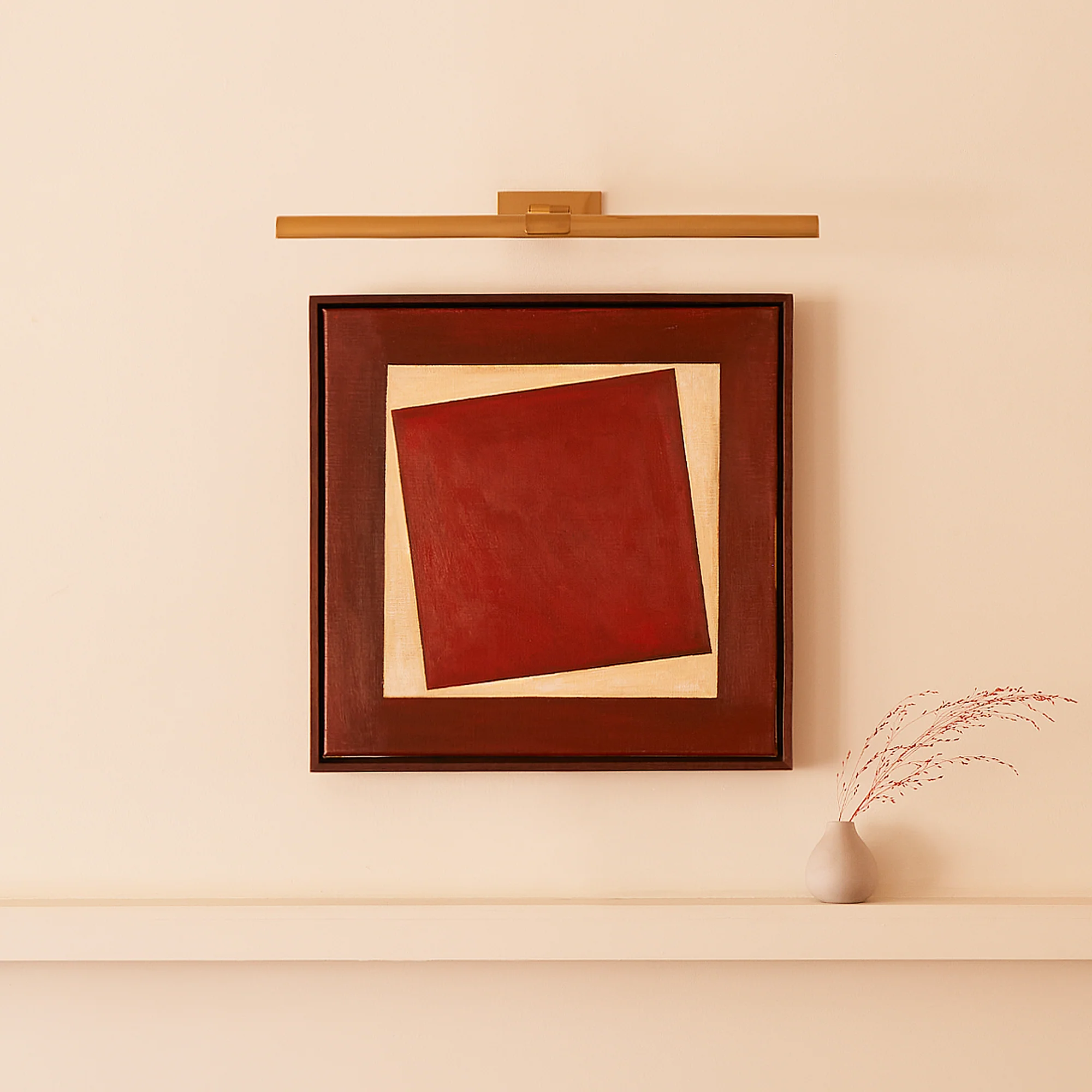 Larger Seurat rechargeable picture light in antique brass - Image 10