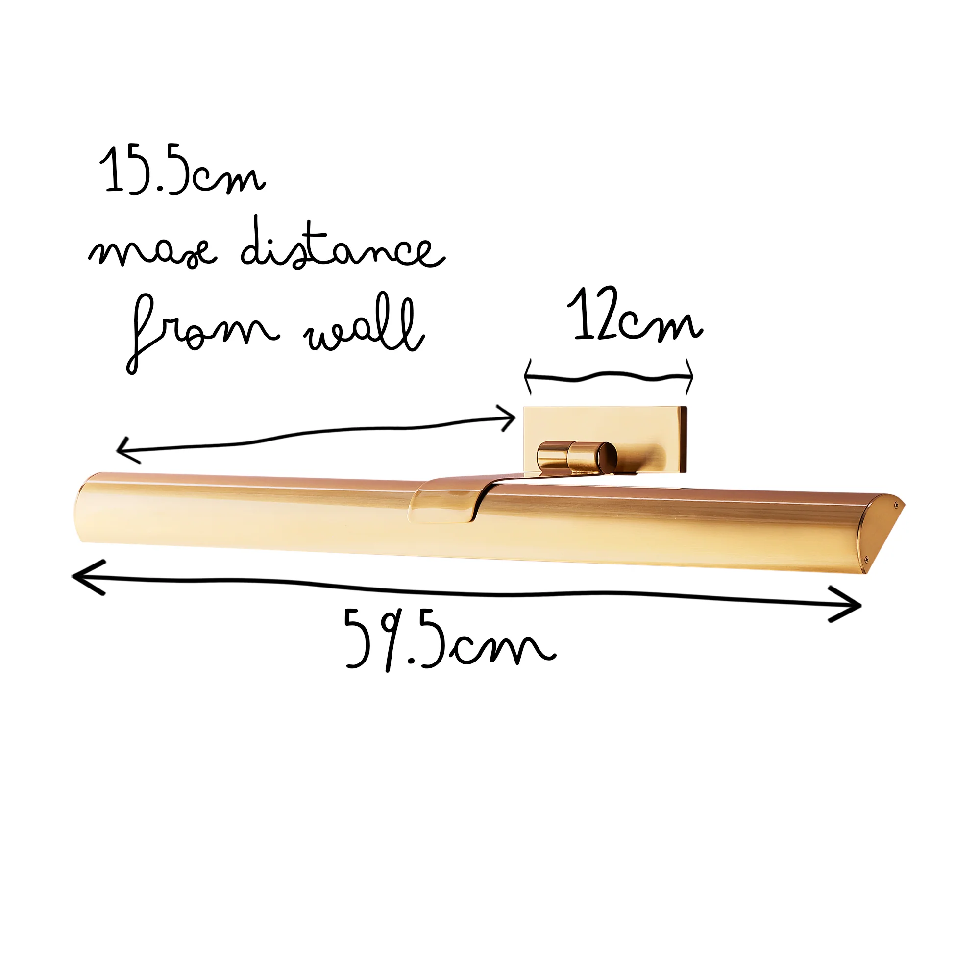 Larger Seurat rechargeable picture light in antique brass - Image 14