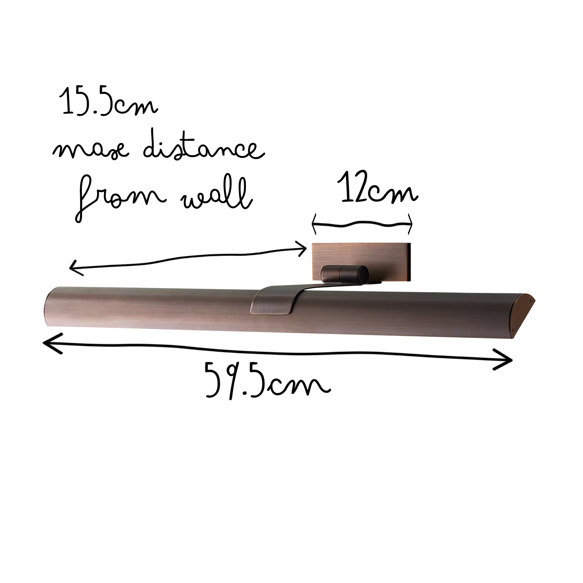 Larger Seurat rechargeable picture light in bronze - Image 11