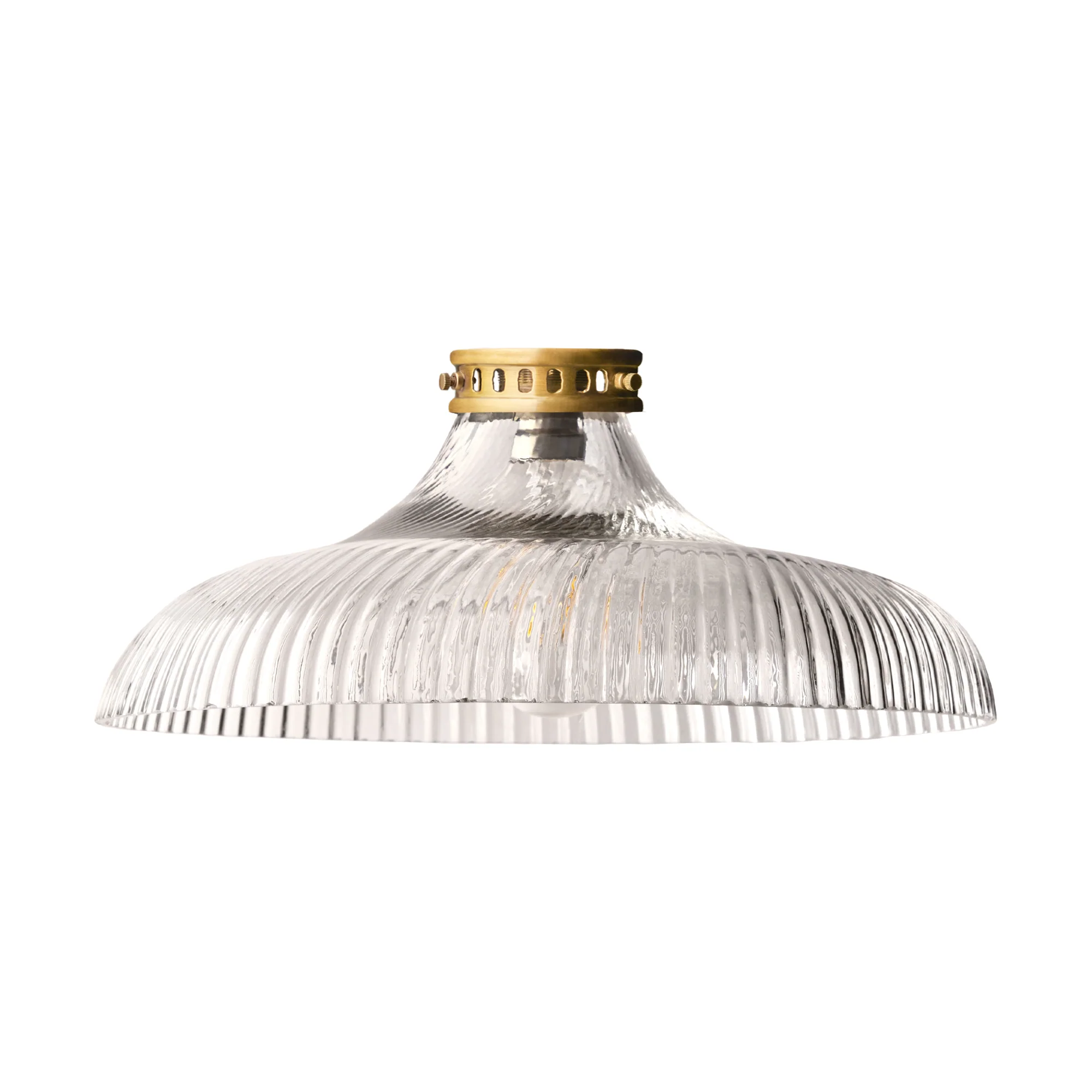 Larger Swurly shade in clear glass