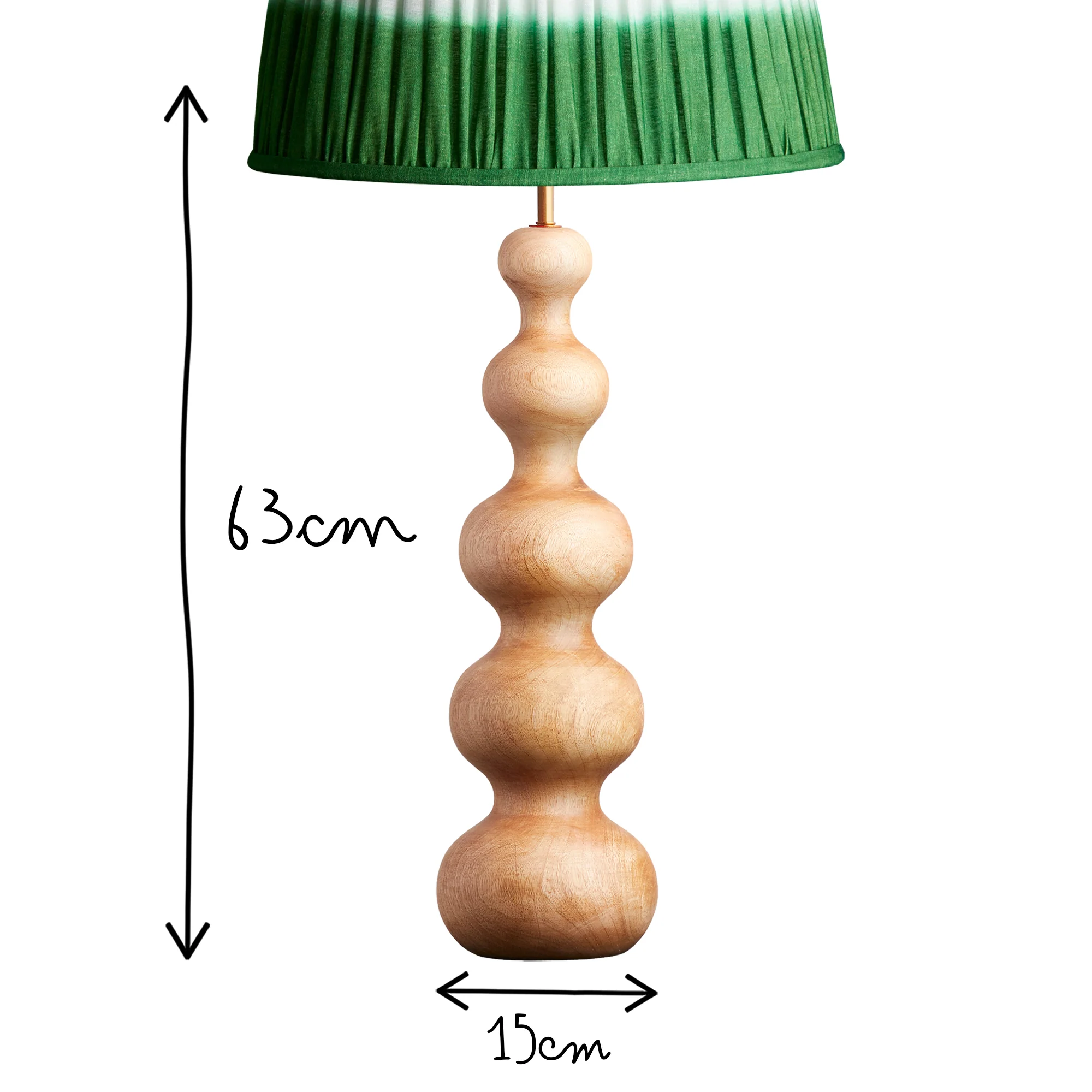 Larger Wobster table lamp in natural wood - Image 10