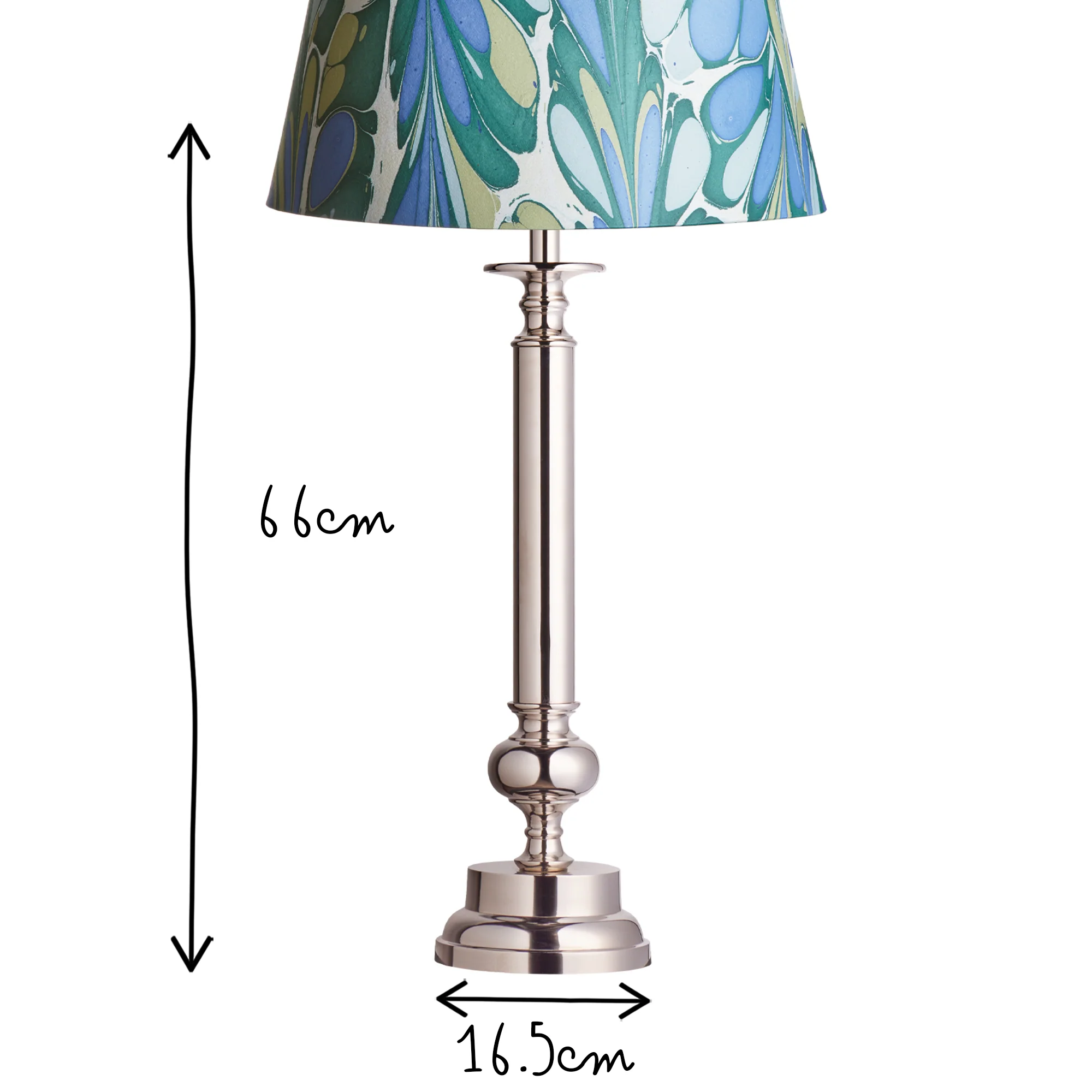 Larry table lamp in nickel - Image 8