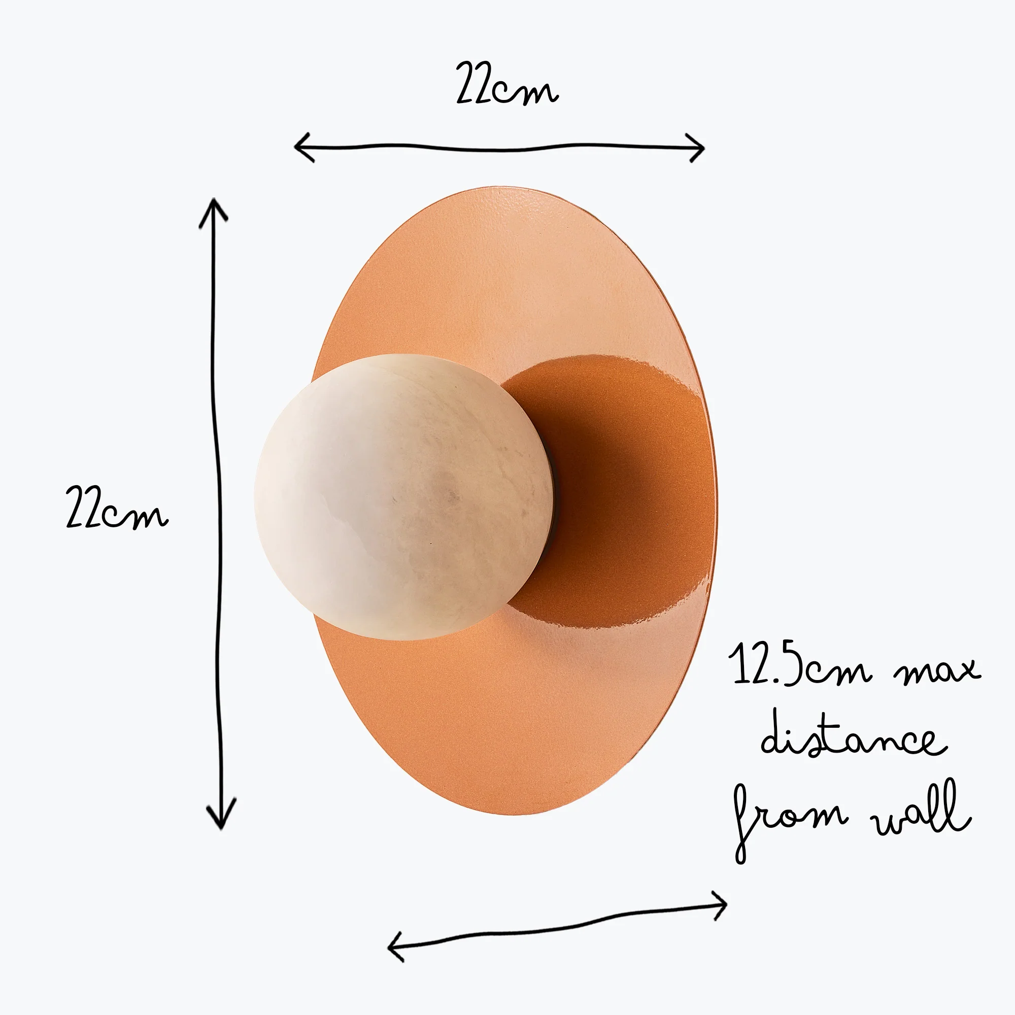 Leela wall light in orange - Image 10